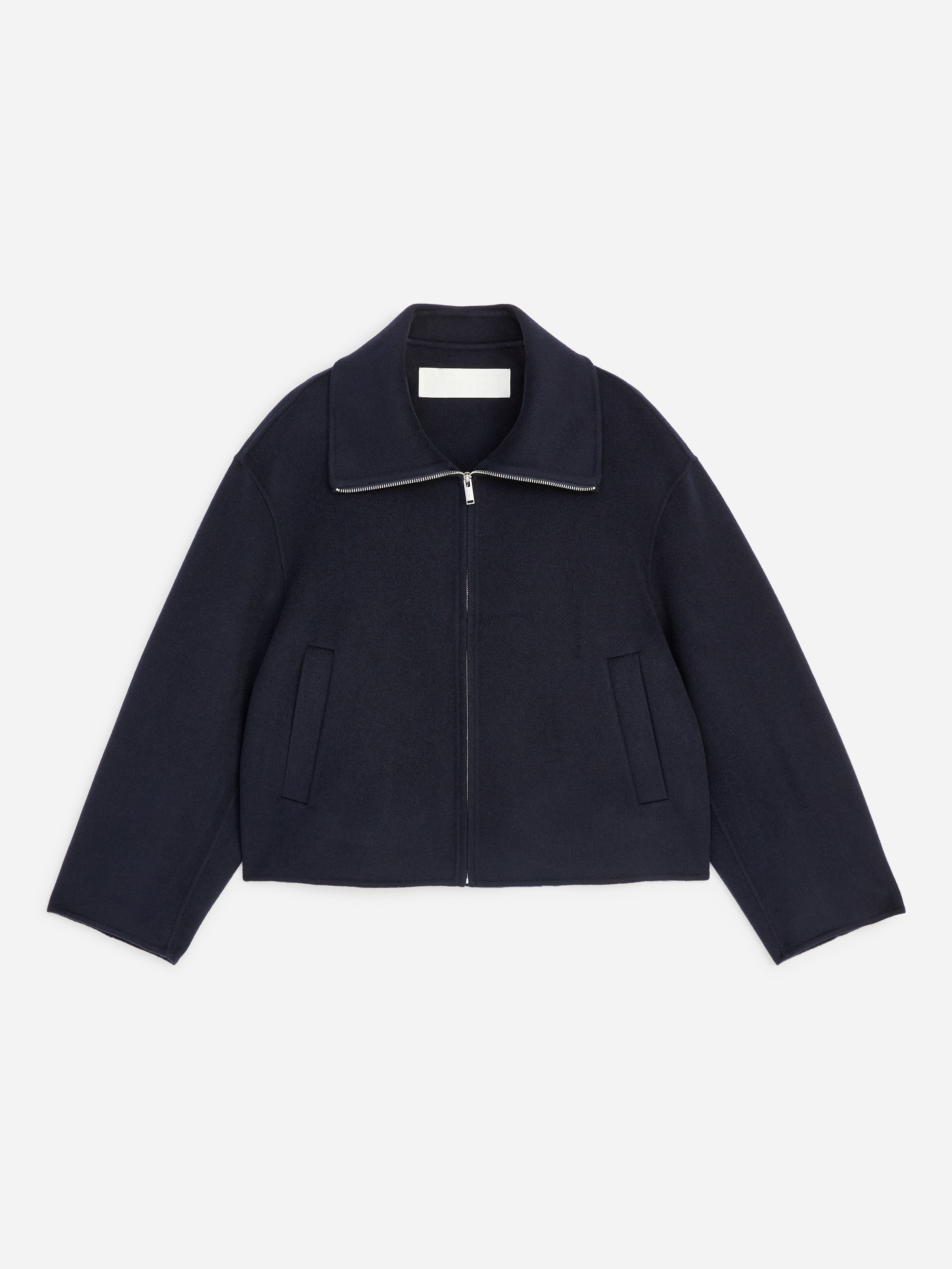 Giacca in tessuto doppiato di misto lana - Blu navy