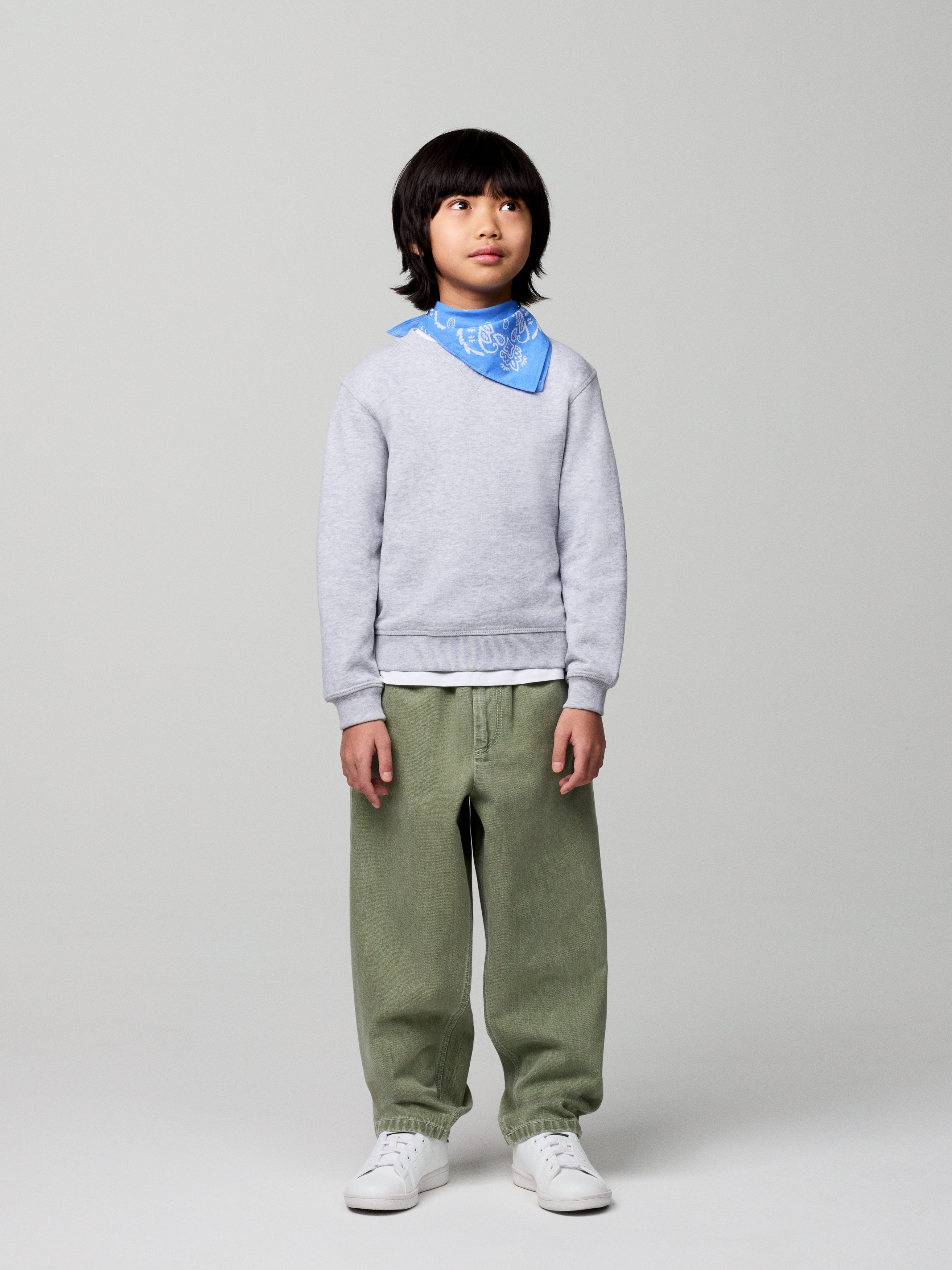 Bandana aus Baumwolle - Blau/Paisley/Mehrfarbig