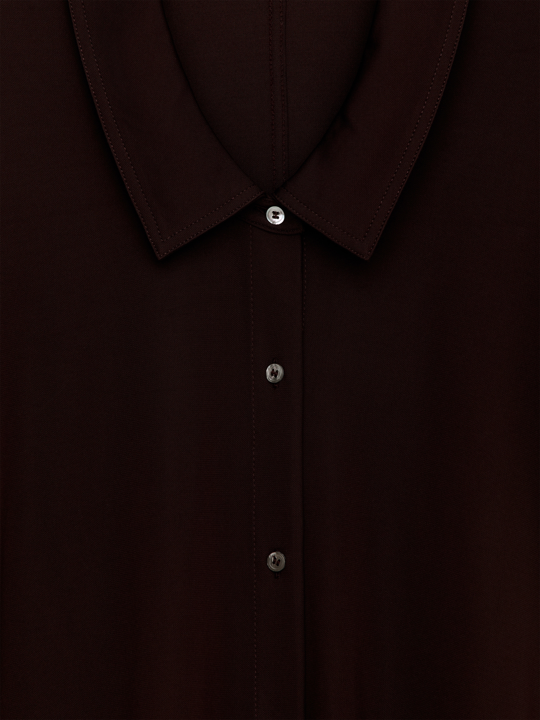 Fluid Jersey Shirt - Dark Red - Slim fit - women - StillMedia/DescriptiveDetail - 7