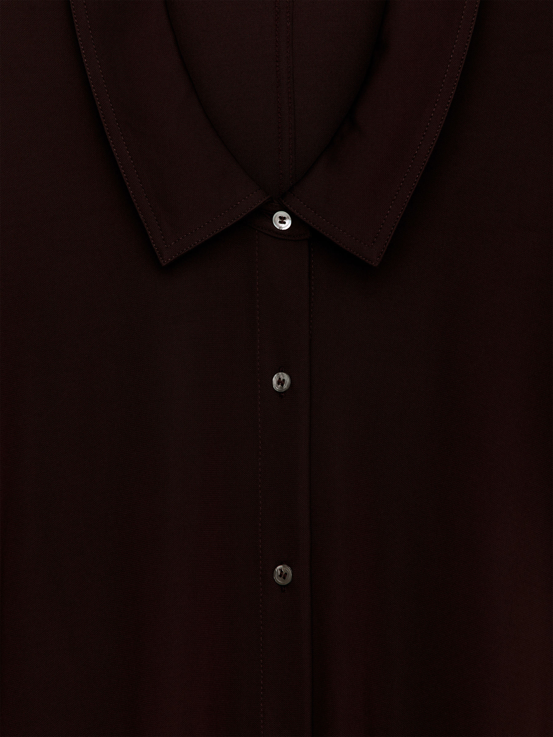 Fluid Jersey Shirt - Dark Red - Slim fit - Women - StillMedia/DescriptiveDetail - 7