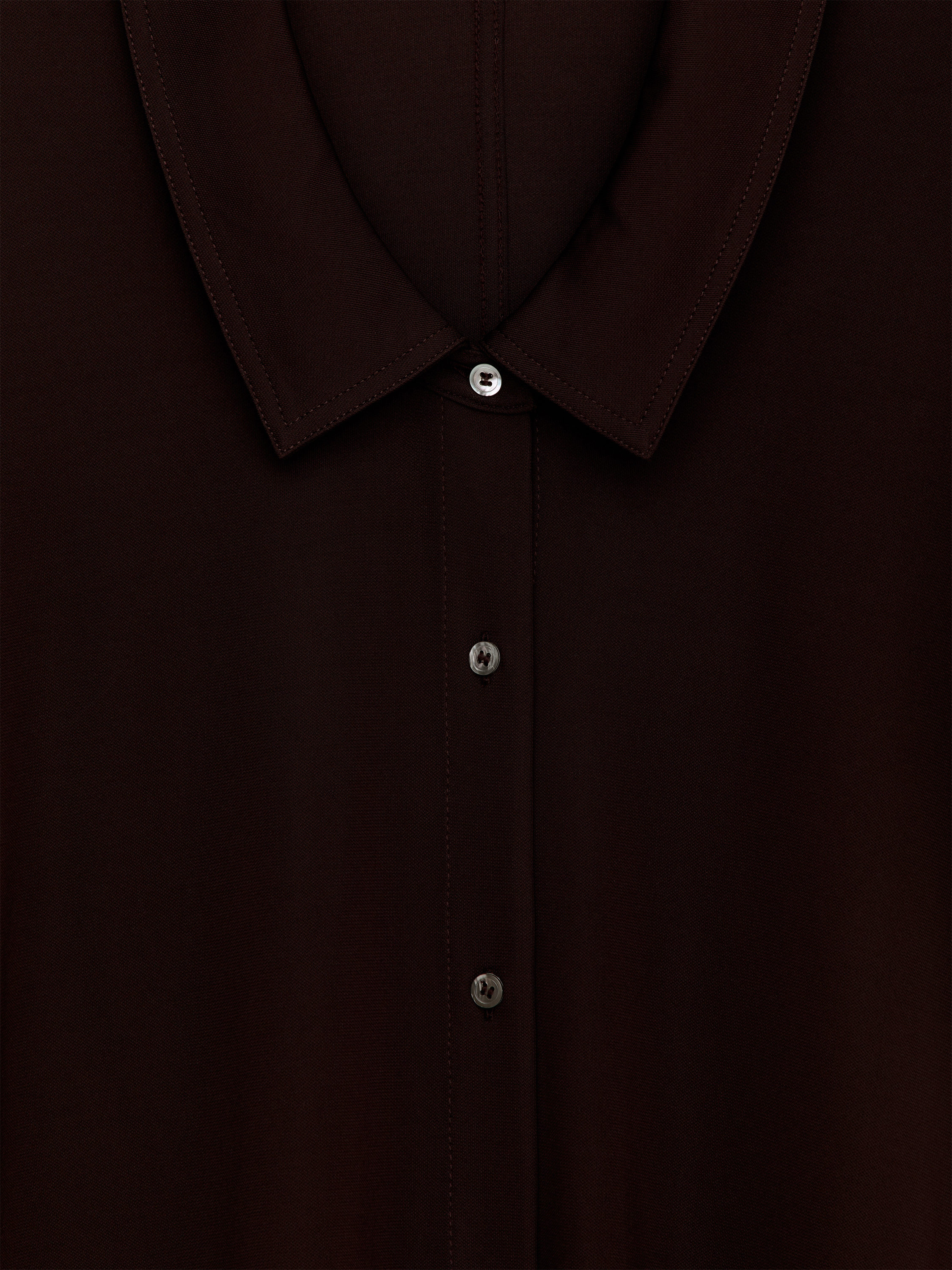 Fluid Jersey Shirt - Dark Red - Slim fit - Women - StillMedia/DescriptiveDetail - 7