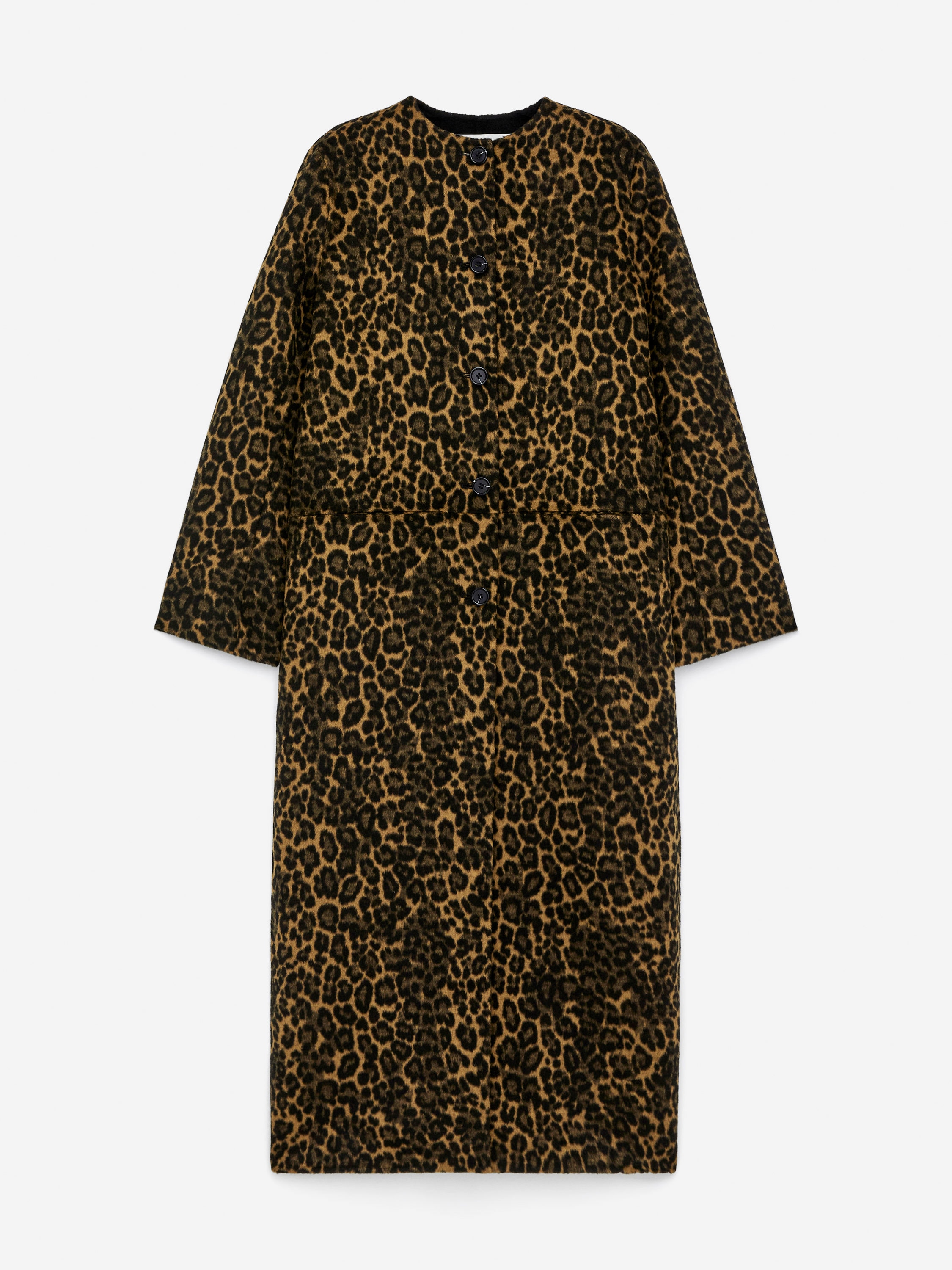 Kappa i dubbelvävd ullblandning-Beige-16948