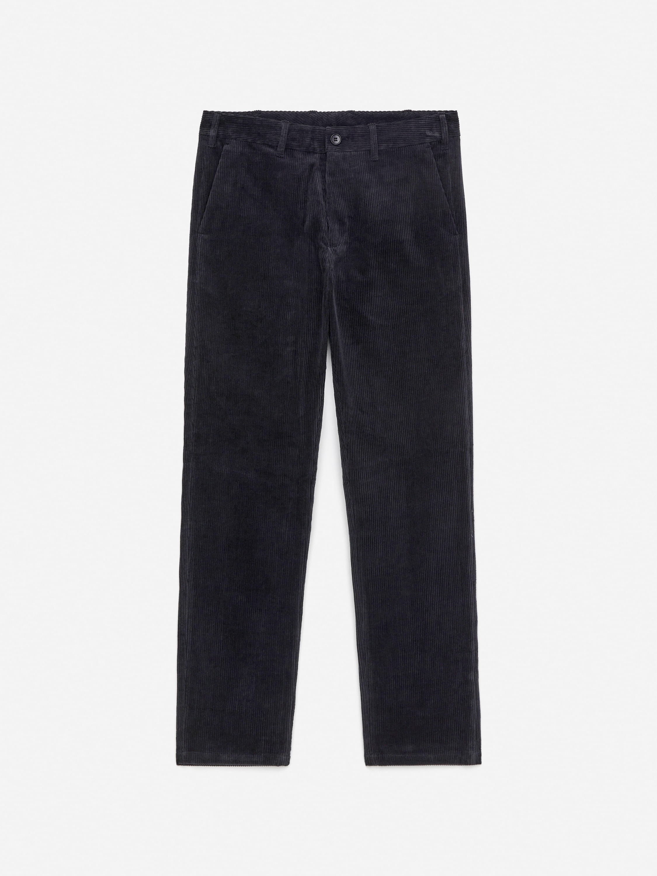 Straigh-Fit Corduroy Chinos - Dark Blue/Black