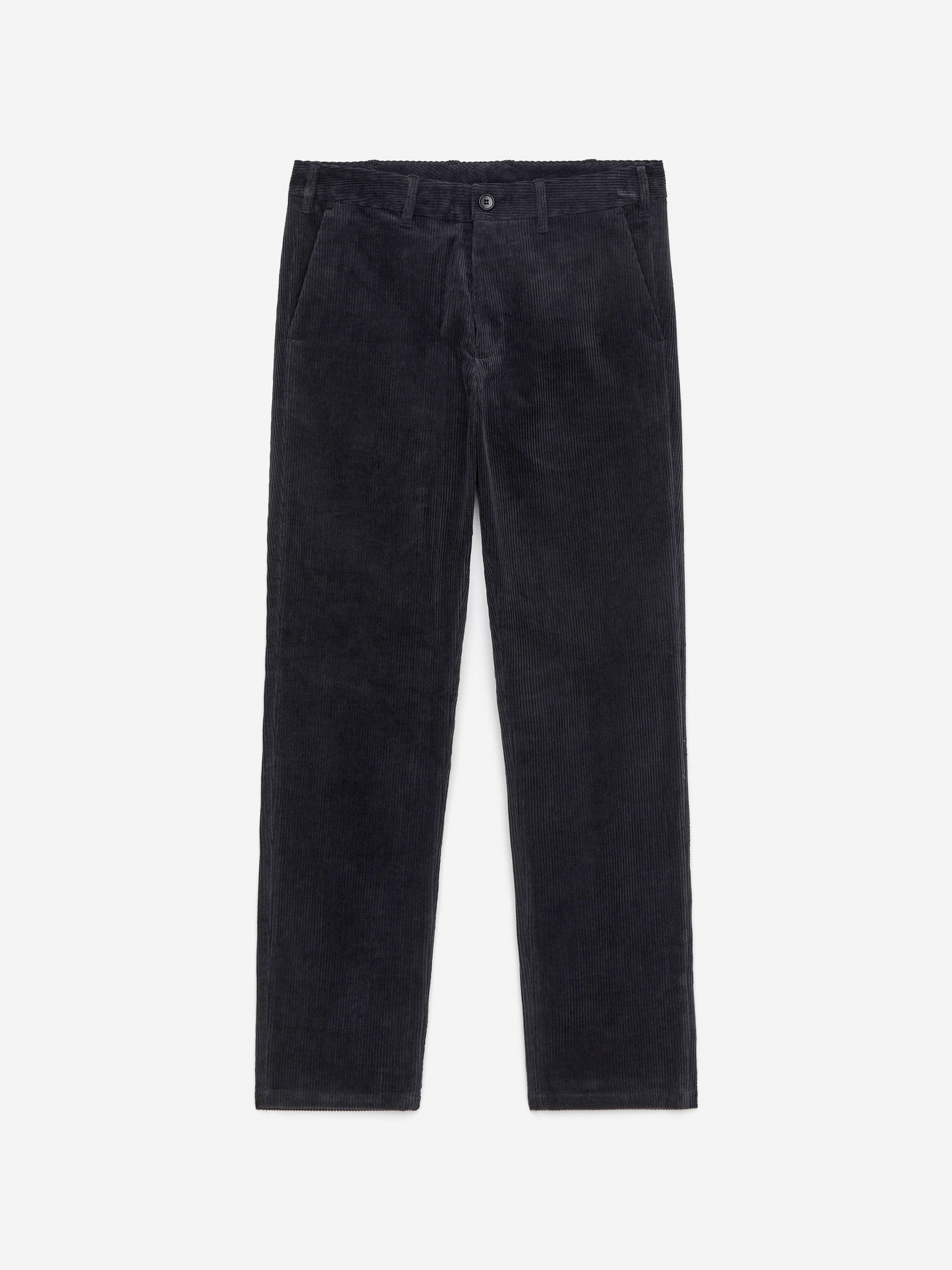 Straigh-Fit Corduroy Chinos-Blue-10837