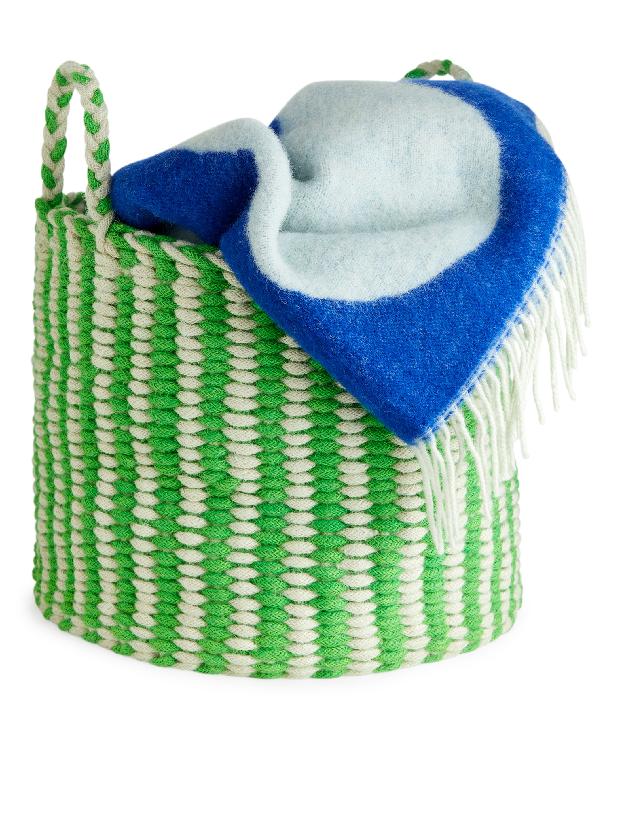 Förvaringskorg 41 cm - Grön/offwhite - Homeware - StillMedia/DescriptiveStillLife - 2
