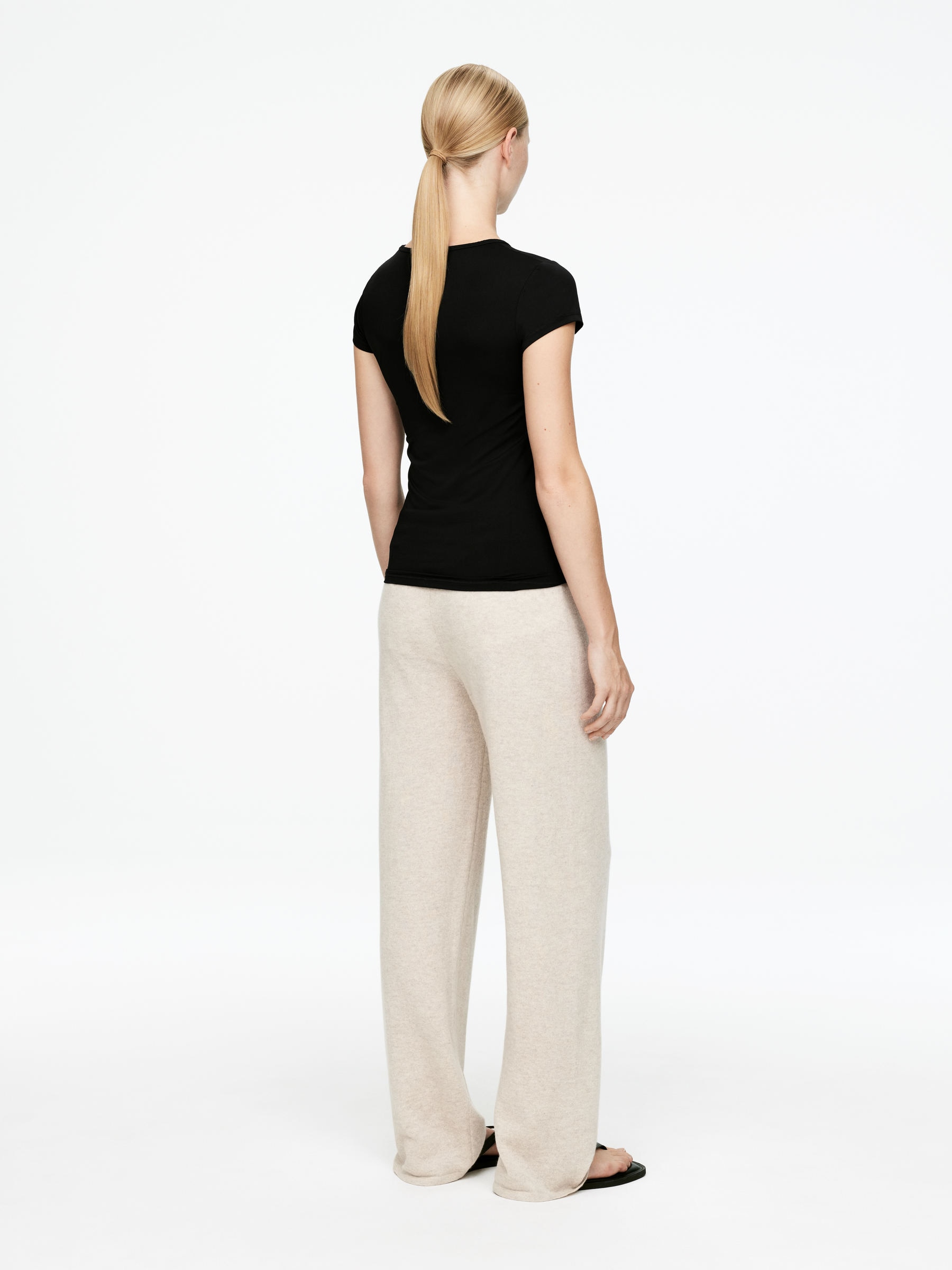 T-shirt en microfibre - Noir - Slim fit - Femme - StillMedia/Lookbook - 5