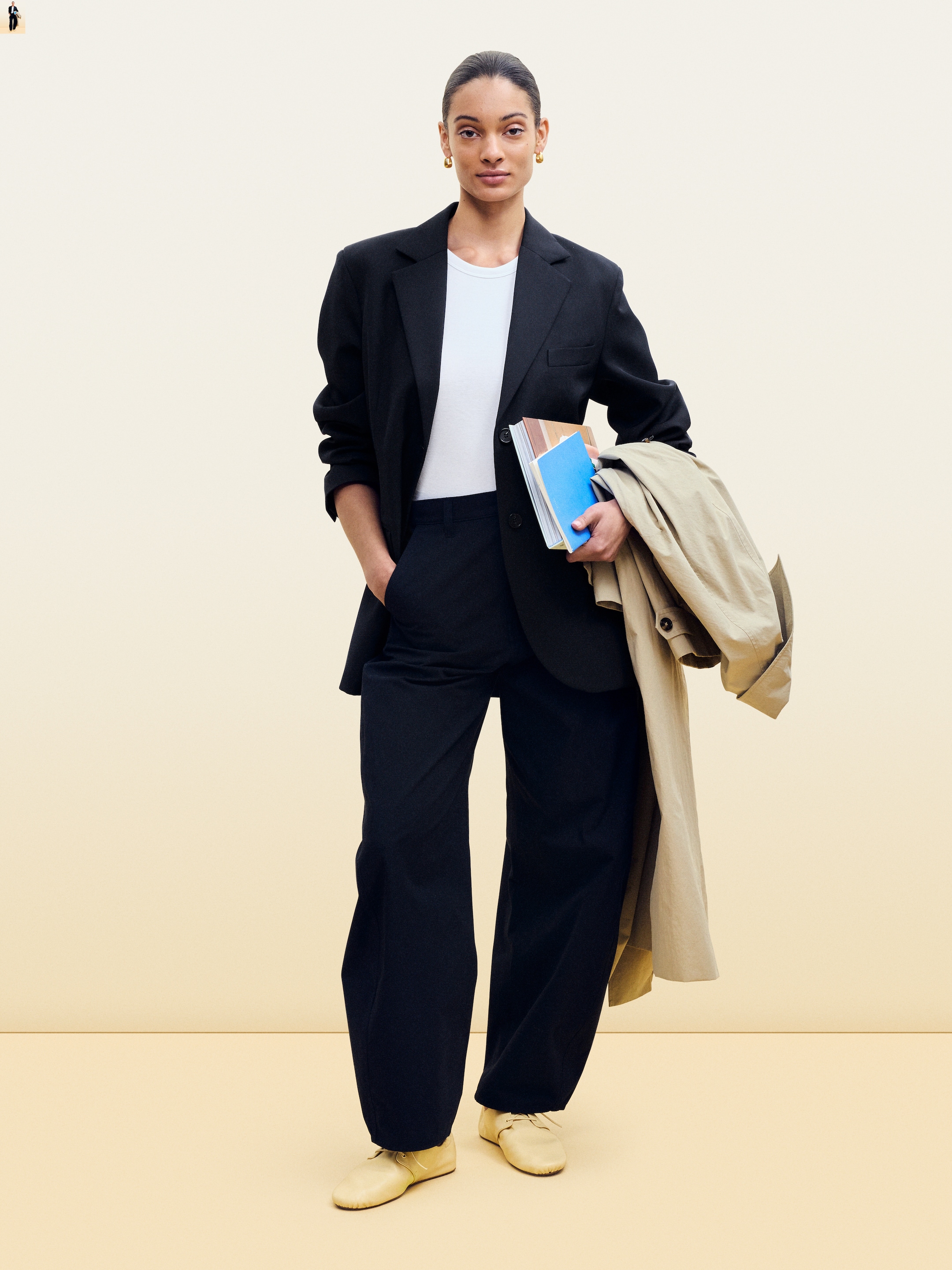 Car Coat - Beige - Oversized - Women - StillMedia/Environmental - 1