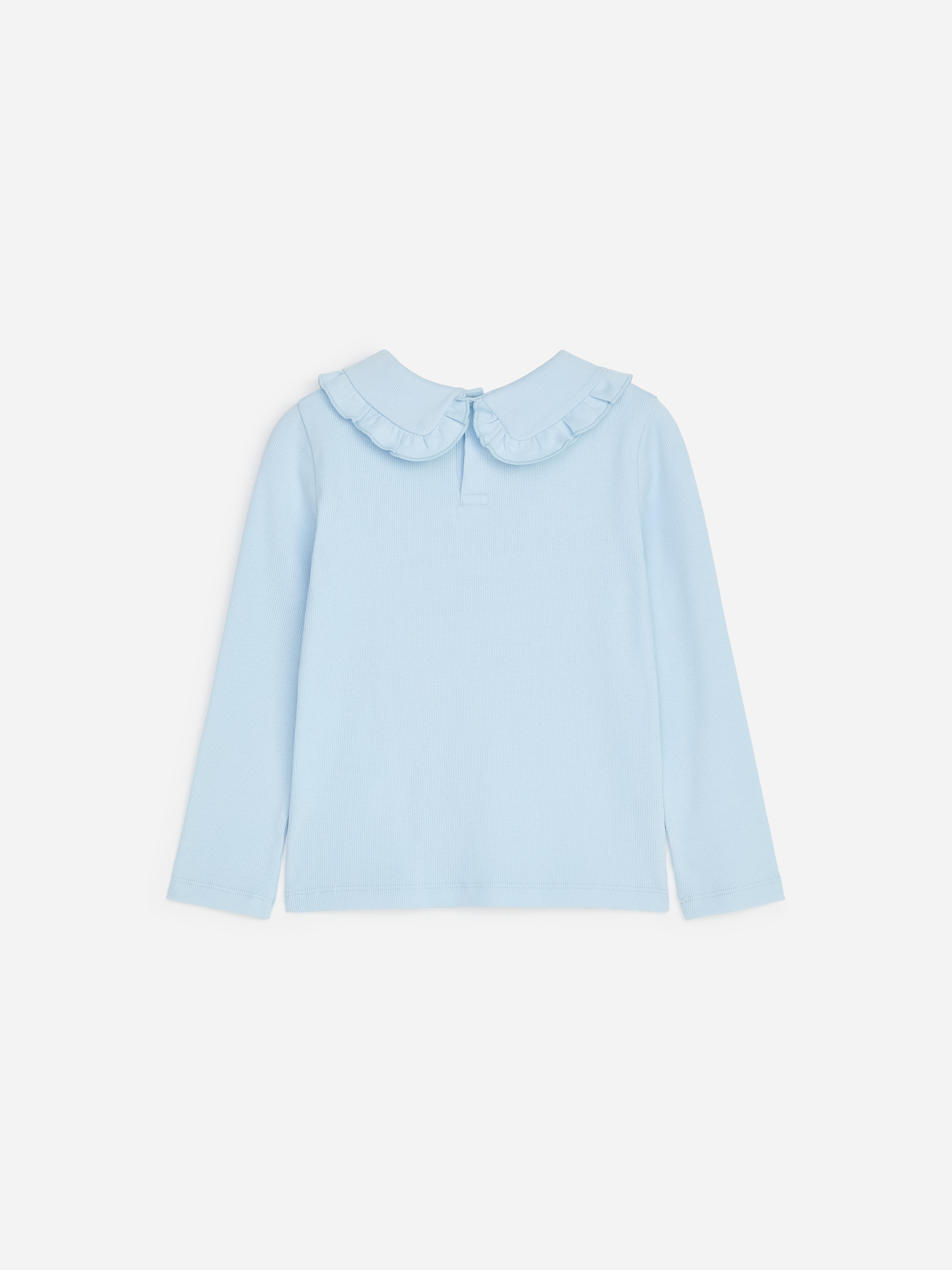 Top con colletto con gala a coste - Blu - Regular fit - children - StillMedia/DescriptiveStillLife - 2