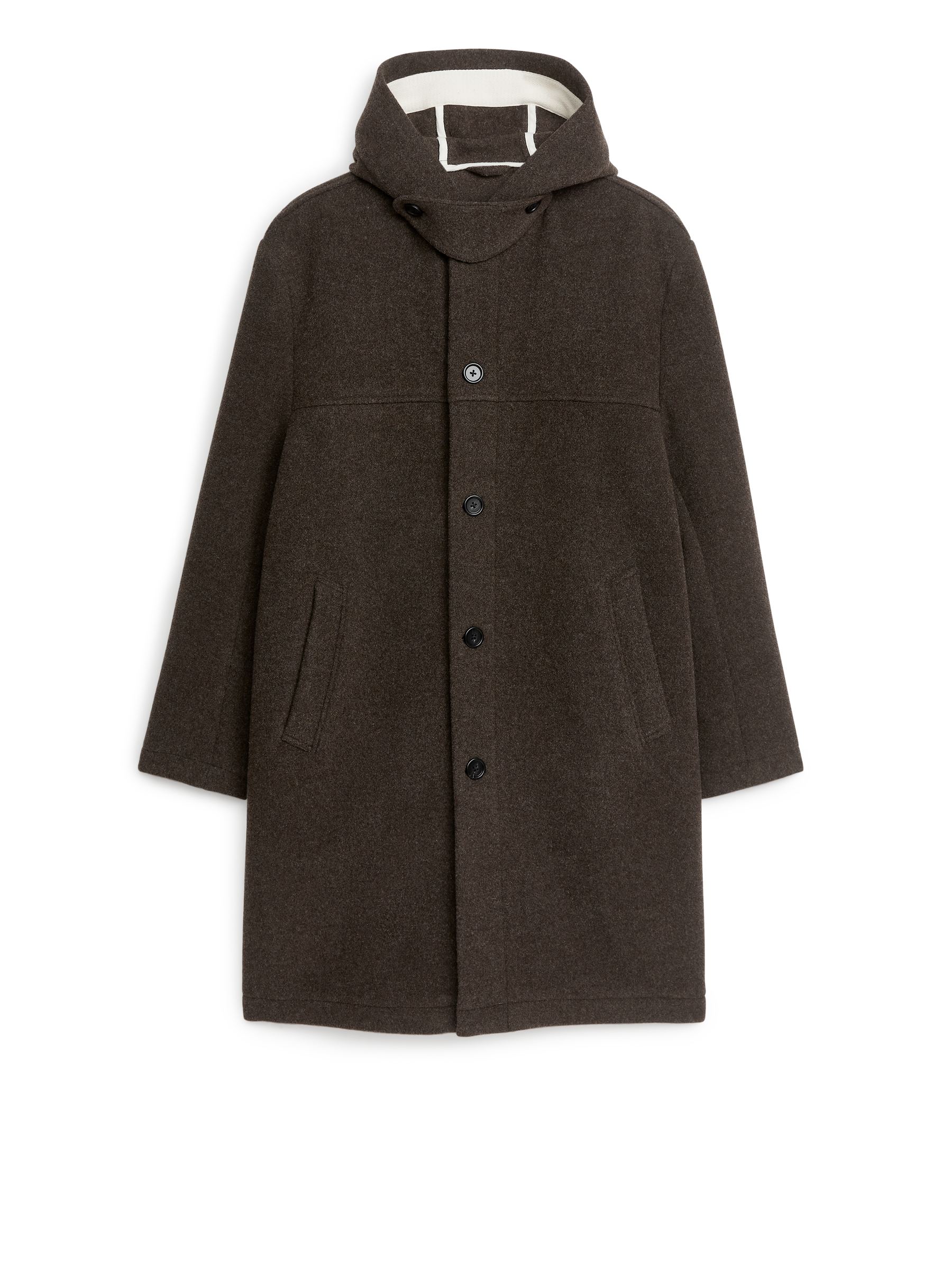 Dufflecoat mit Kapuze - Braun meliert - Regular Fit - Herren - StillMedia/DescriptiveStillLife - 2