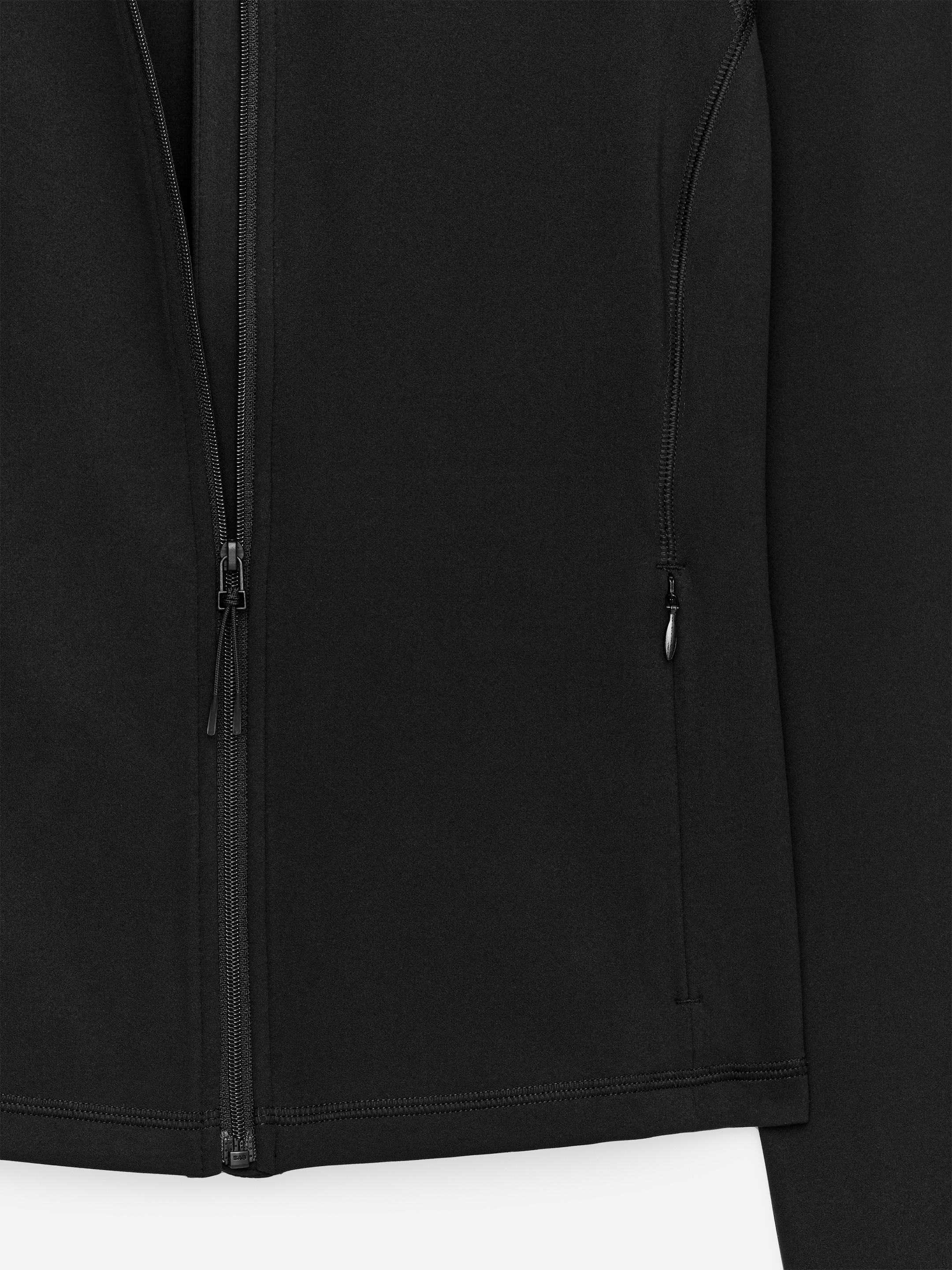 Chaqueta con cremallera elástica suave - Negro - Corte ajustado - Women - StillMedia/DescriptiveStillLife - 2