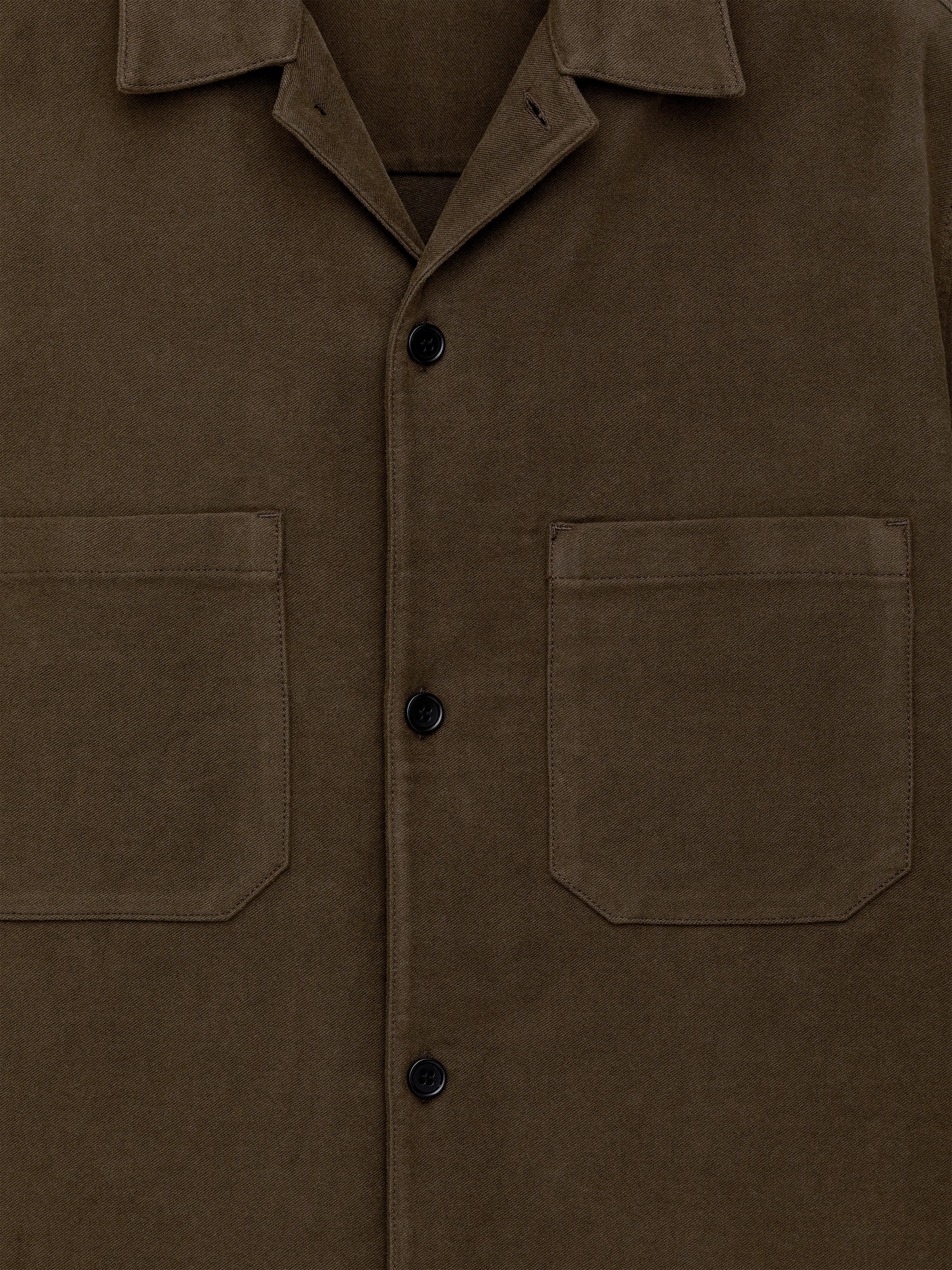 Cotton Moleskin Overshirt - Mole - Regular fit - Men - StillMedia/DescriptiveDetail - 1