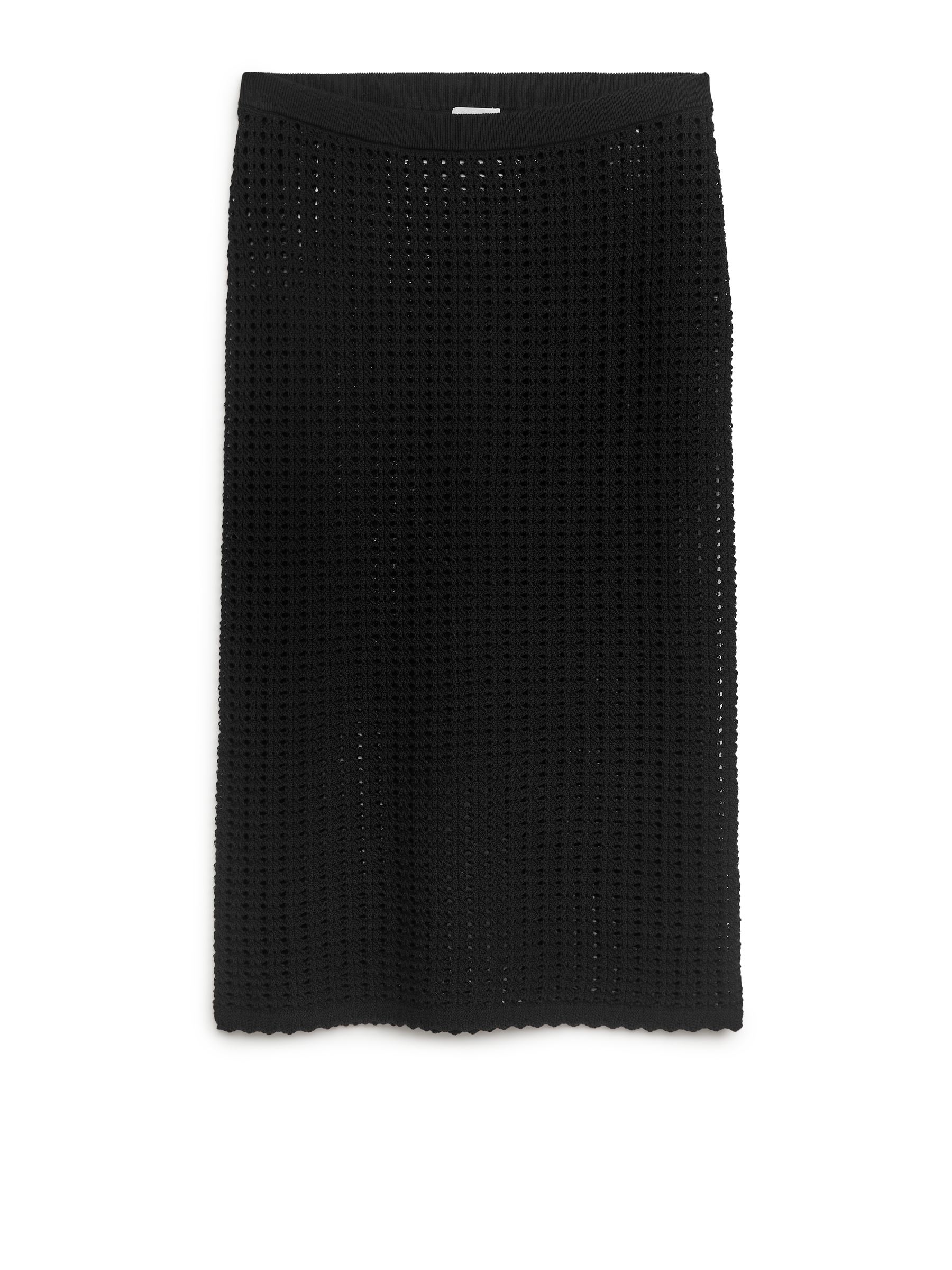 Falda de ganchillo - Negro - Corte estándar - Women - StillMedia/DescriptiveStillLife - 1