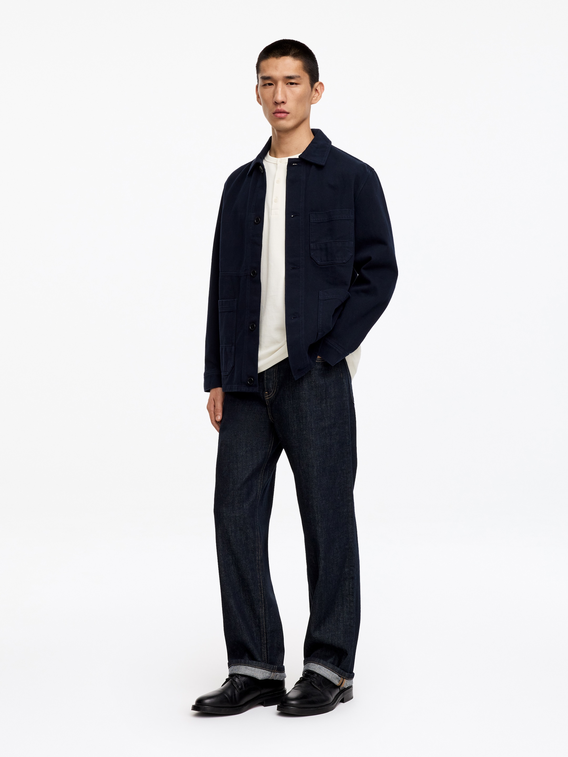 Serafino a maniche corte - Bianco sporco - Regular fit - Men - StillMedia/Lookbook - 5