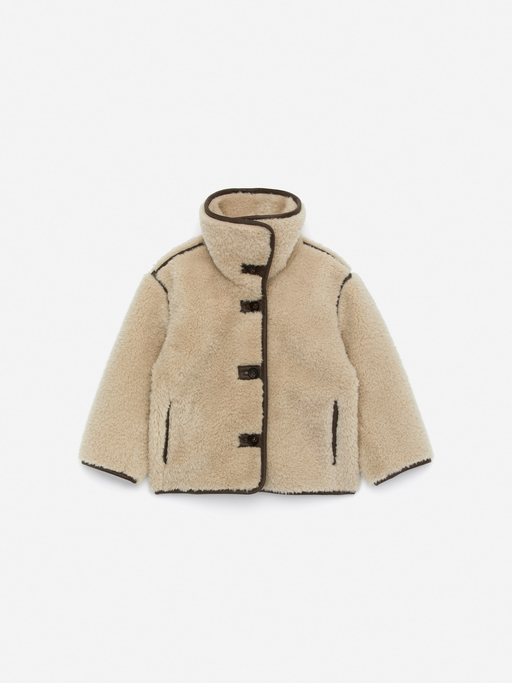 Short Pile Jacket - Beige - Loose fit - children - StillMedia/DescriptiveStillLife - 4