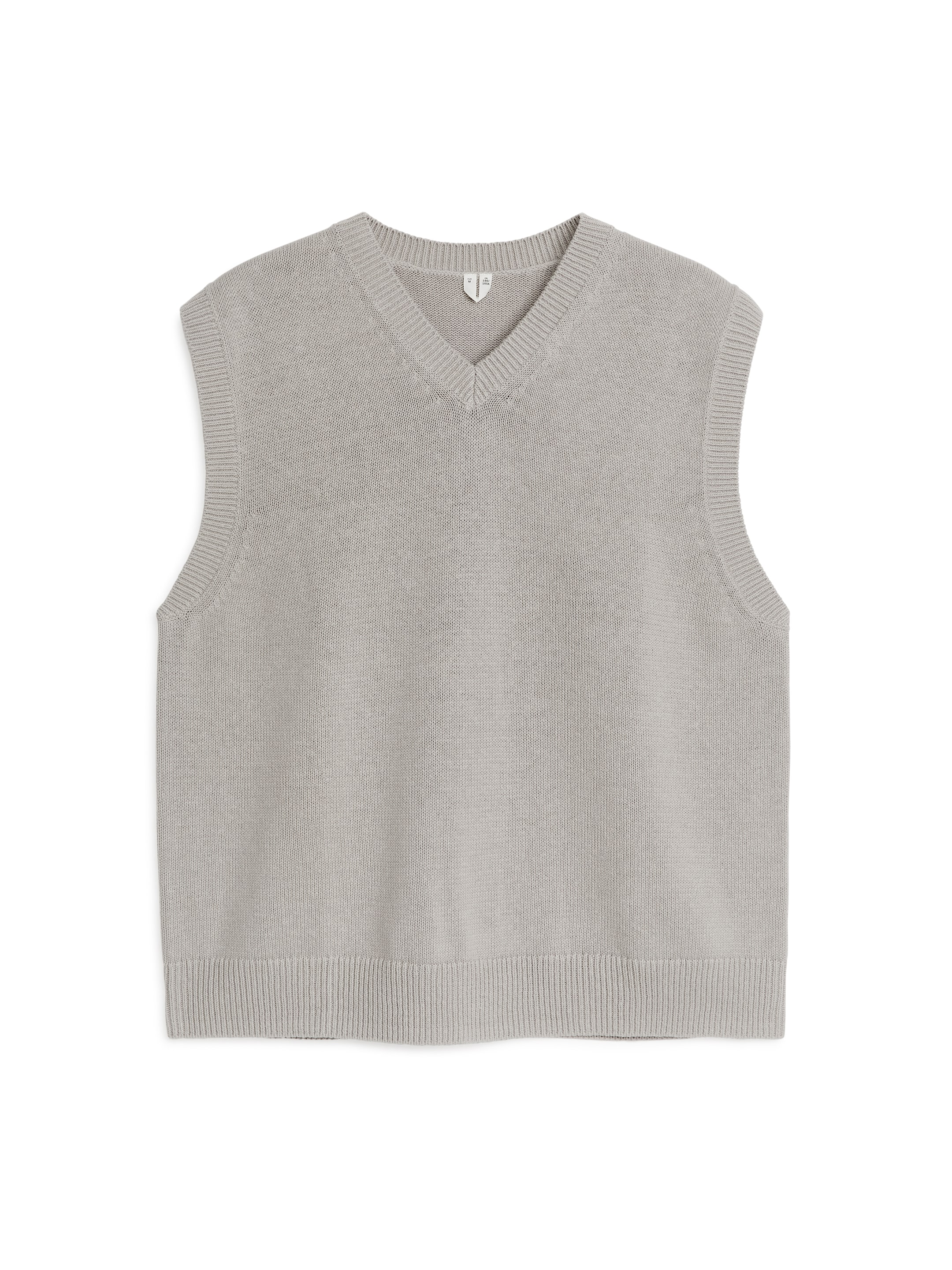 Stickad pullover i linne och bomull - Ljus mullvad - Relaxed fit - Men - StillMedia/DescriptiveStillLife - 2