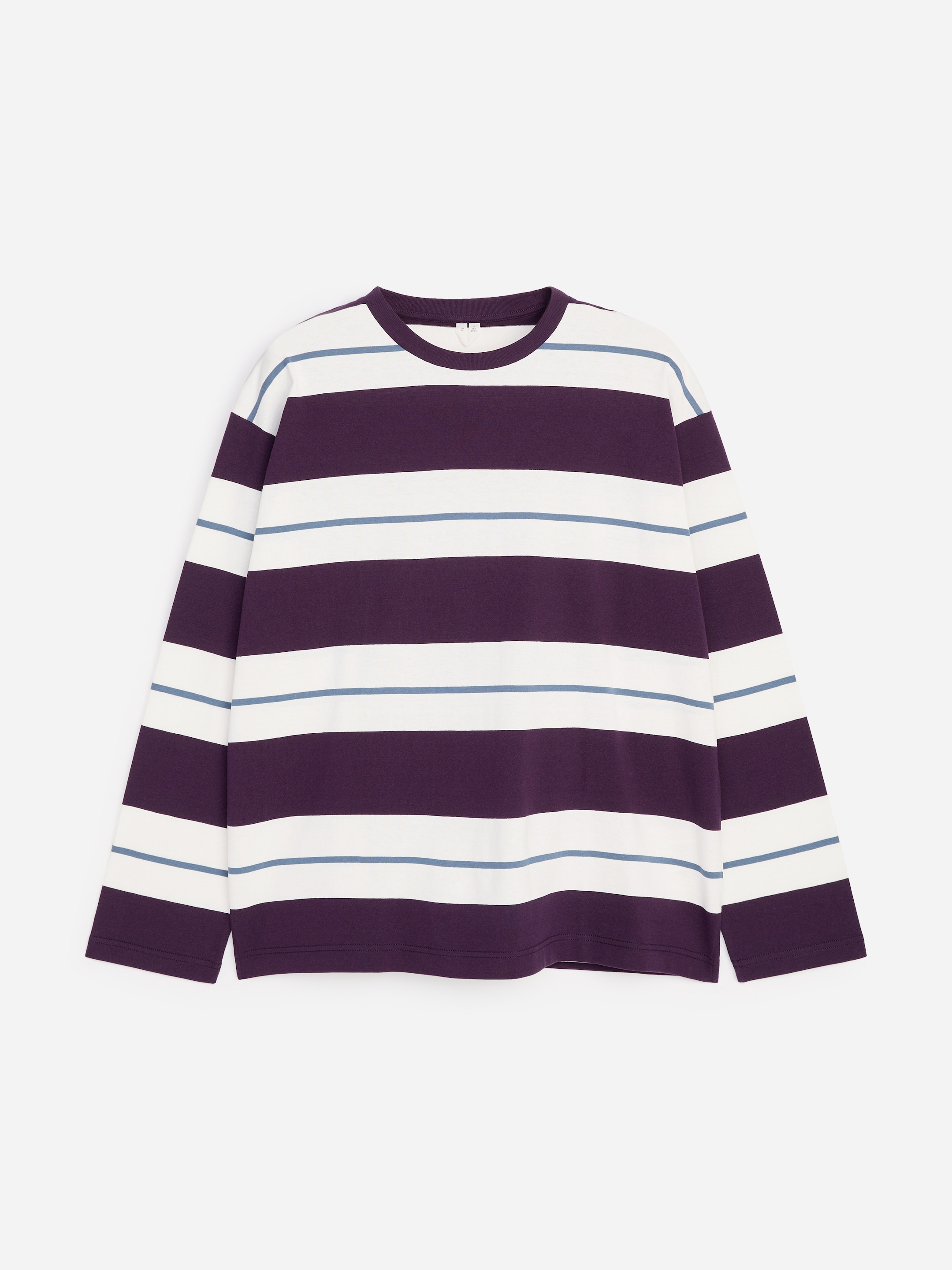 Relaxed Long-Sleeve T-Shirt-Purple-19352