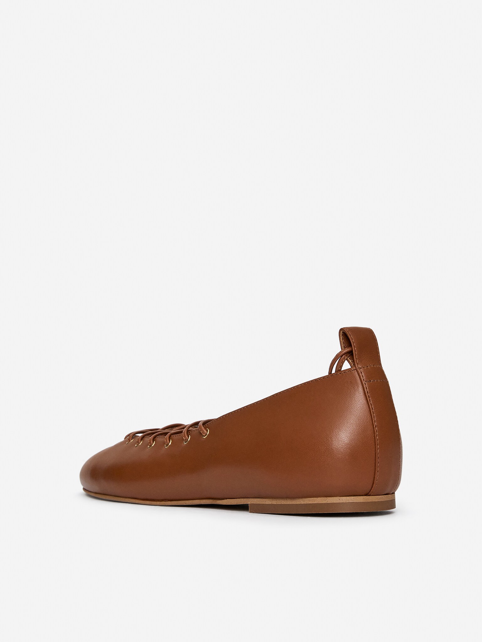 Ballerines à lacets - Cognac - 7