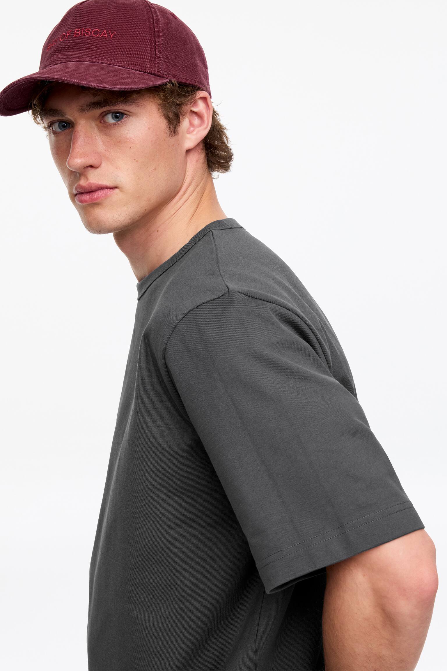 T-shirt oversize 270 g/m² - Gris foncé/Bleu foncé/Avoine/Vert/Blanc/Noir/Mauve foncé - 3