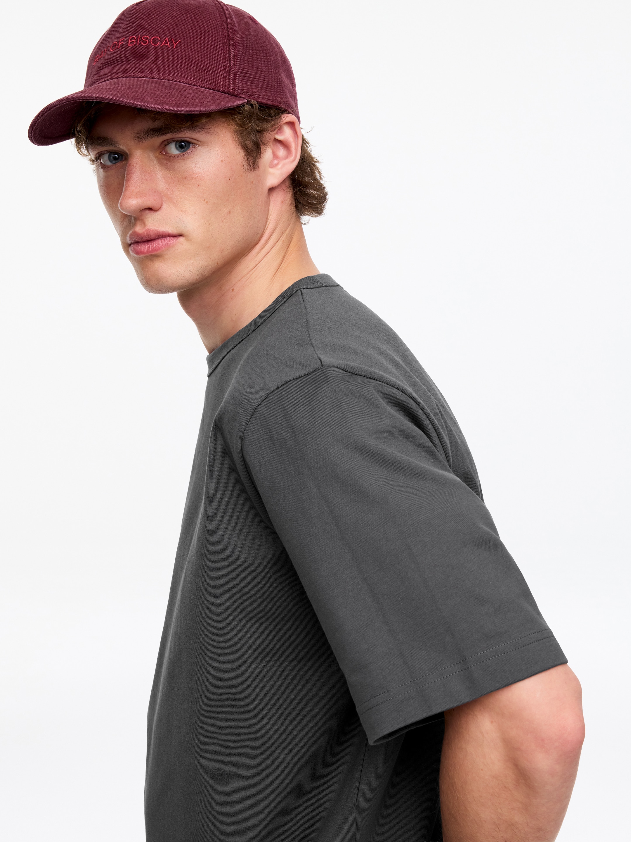270 GSM Oversized T-Shirt - Dark Grey - Relaxed fit - Men - StillMedia/Lookbook - 4