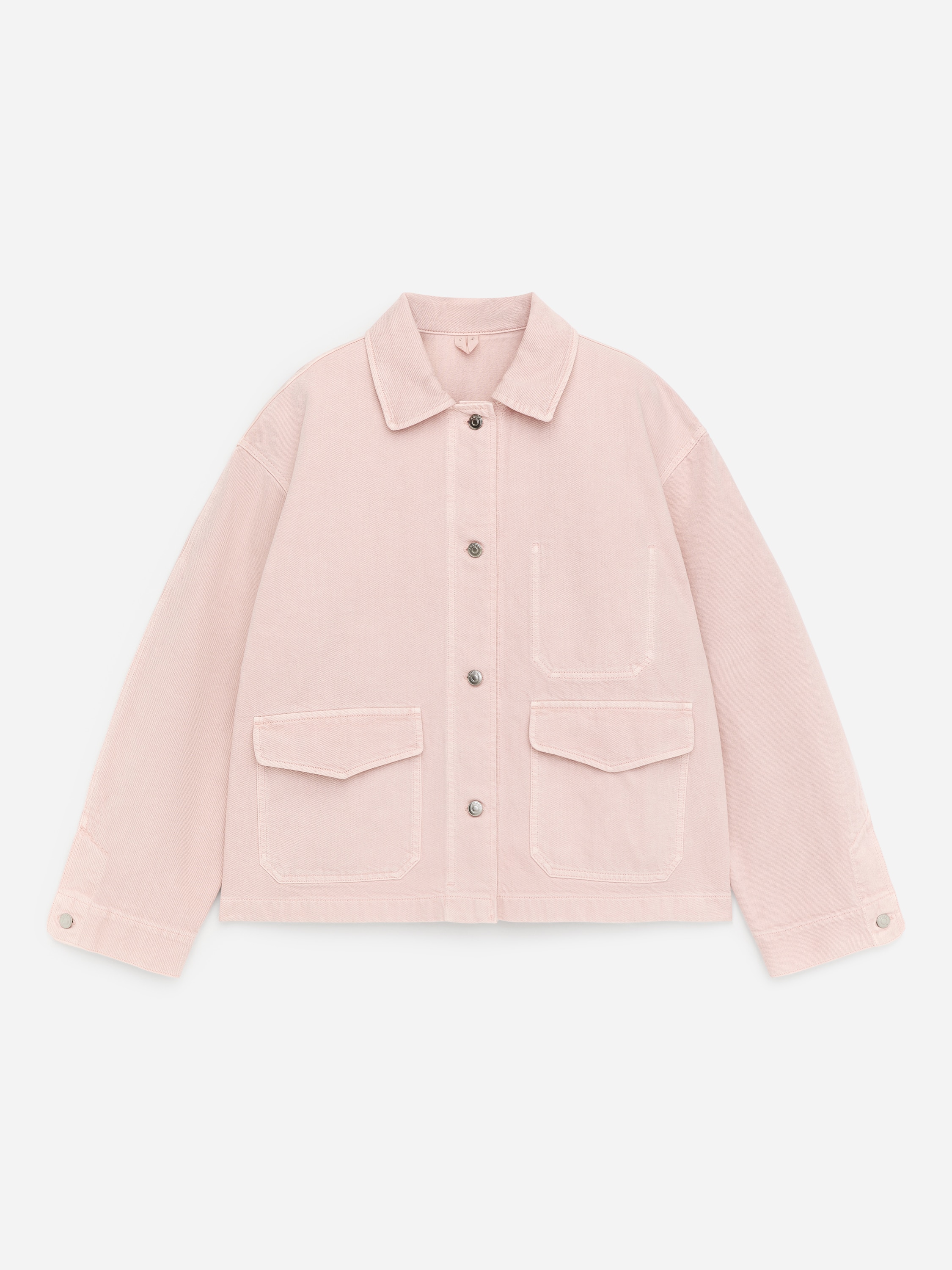 Surchemise carrée en denim - Rose/Bleu