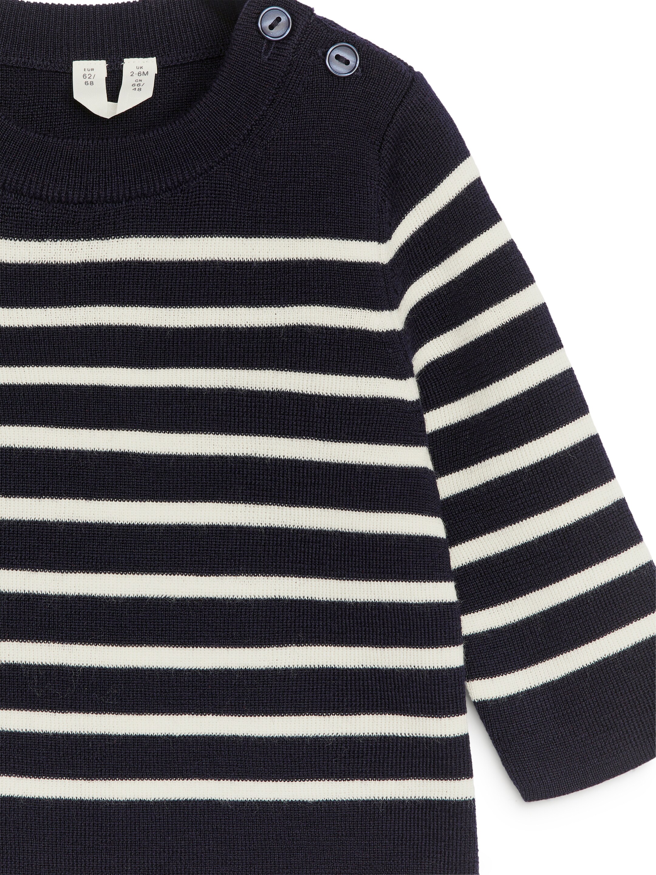 Vis større bilde: Ullgenser - Mørkeblå/off white - BARN | H&M NO 3