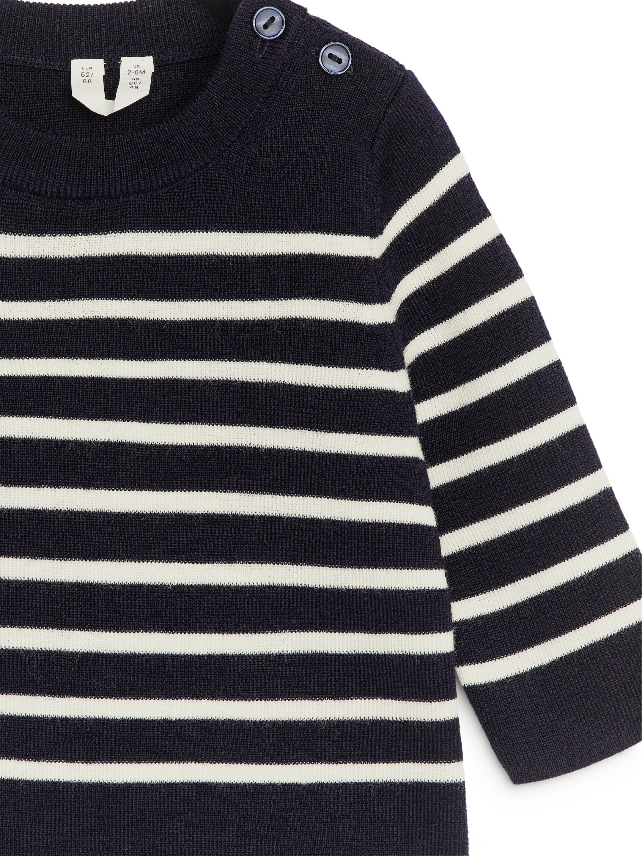 Pull en laine - Bleu foncé/Blanc cassé - Regular fit - Enfant - StillMedia/DescriptiveDetail - 2