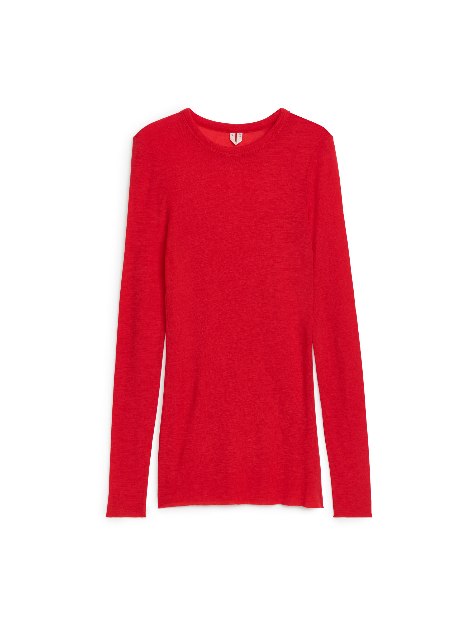 Langärmliges Oberteil aus Merinowolle - Rot - Slim Fit - Damen - StillMedia/DescriptiveStillLife - 1