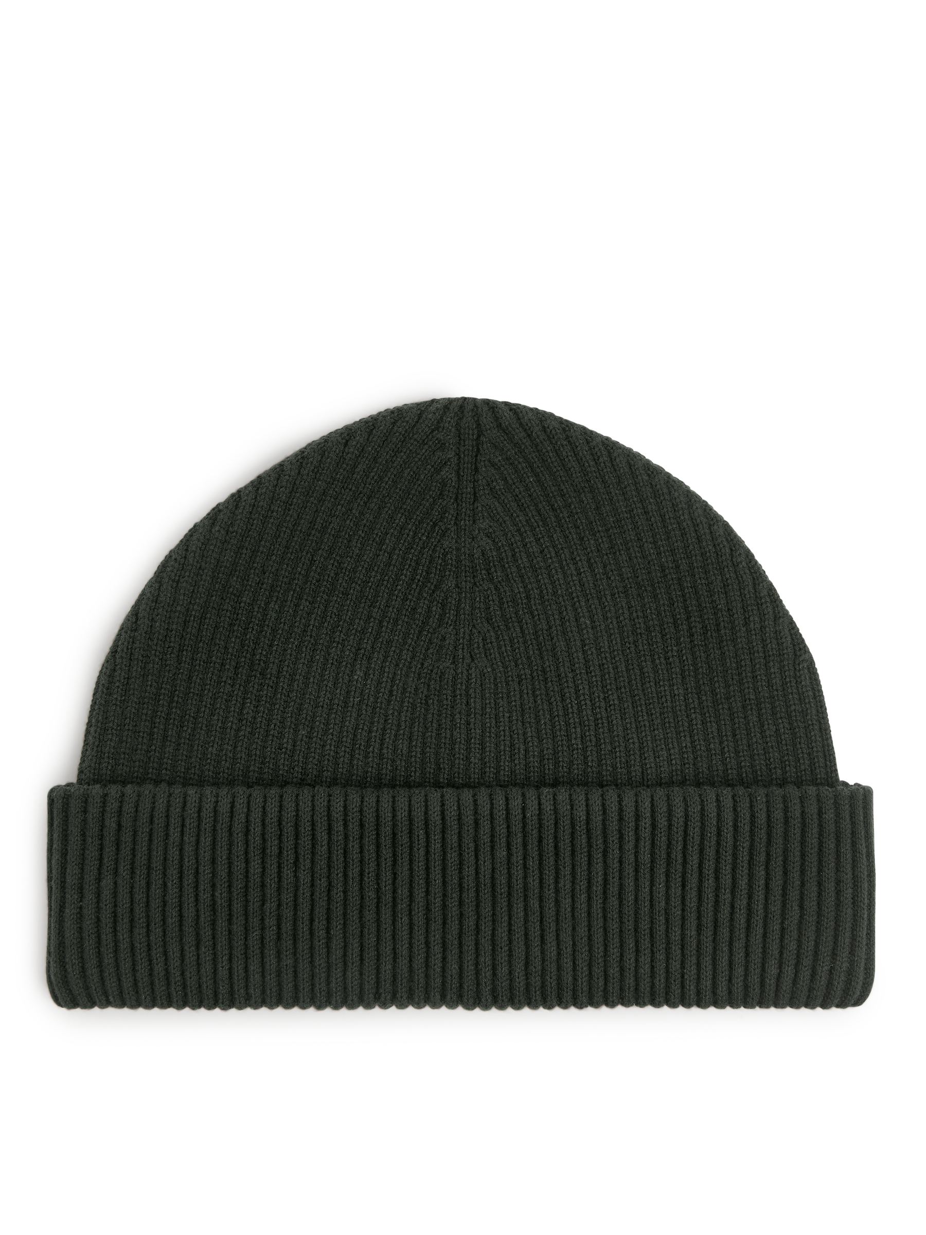 Kurze gerippte Baumwollmütze - Dunkelgrün - Herren - StillMedia/DescriptiveStillLife - 1