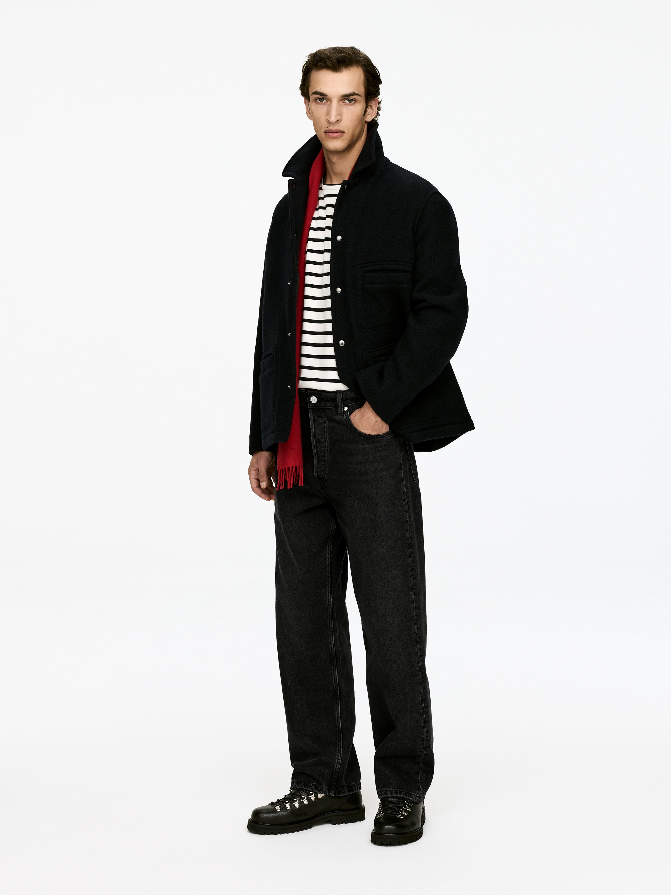 MIST Wide Jeans - Black - Loose fit - Men - StillMedia/Lookbook - 9