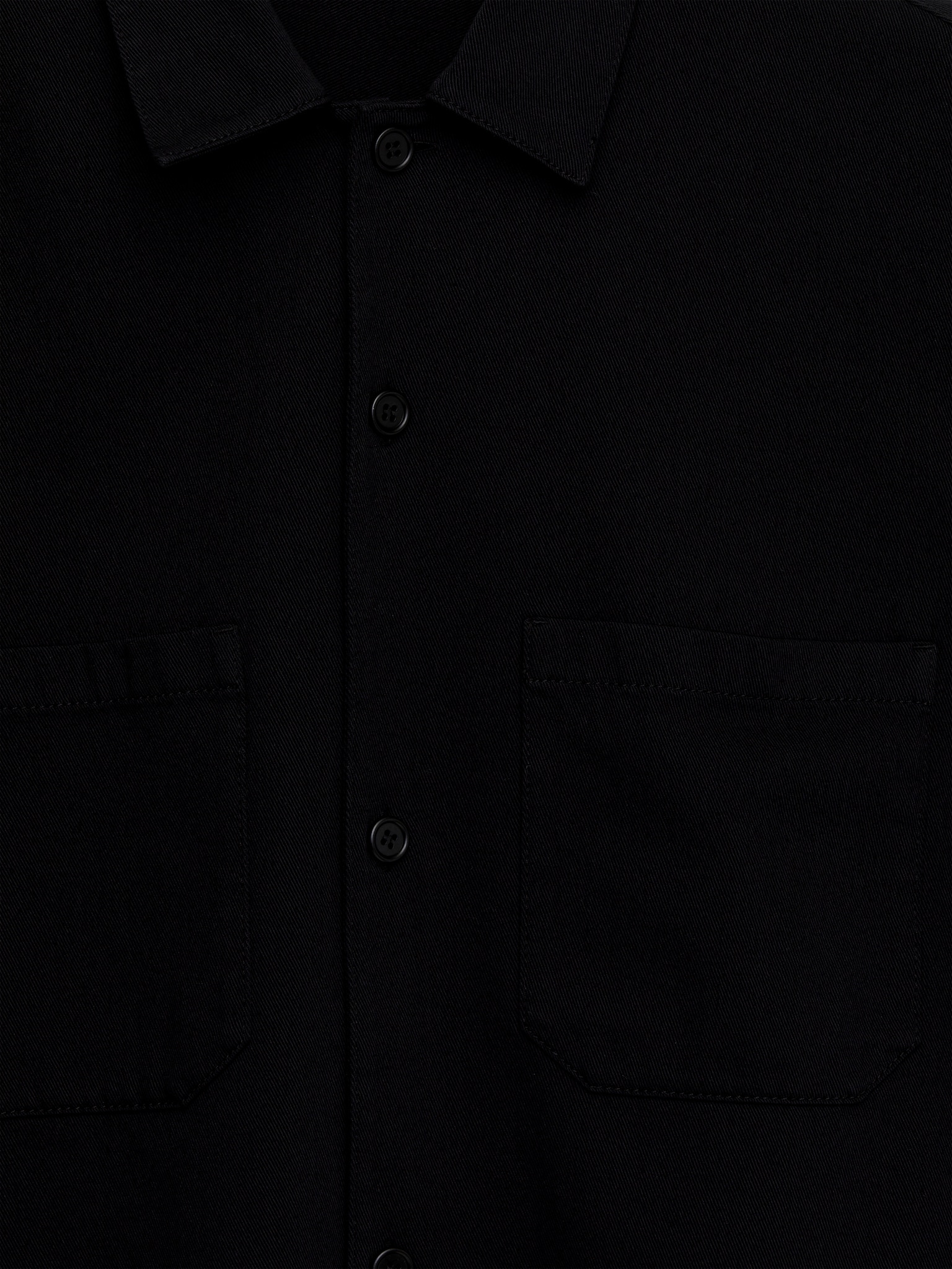 Surchemise en sergé de coton - Noir/gris/Bleu foncé/Pierre - 2