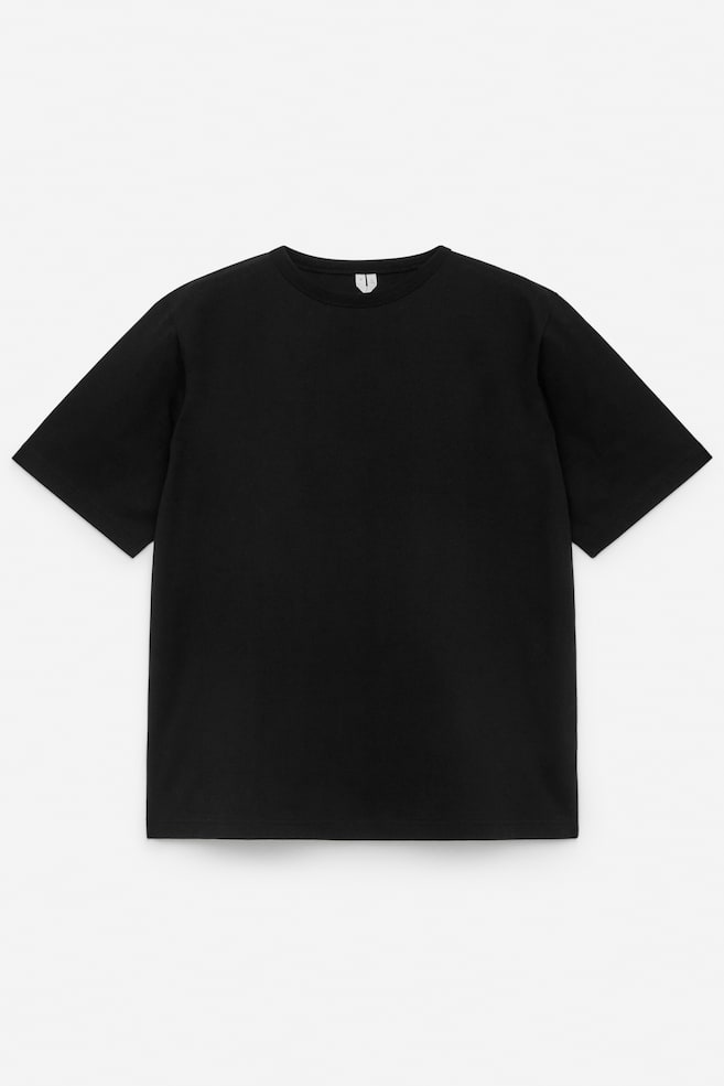 Schweres T-Shirt - Schwarz/Dunkelblau/Weiß/Hafer/Dunkelgrau/Dunkelrosa/Grün - 1