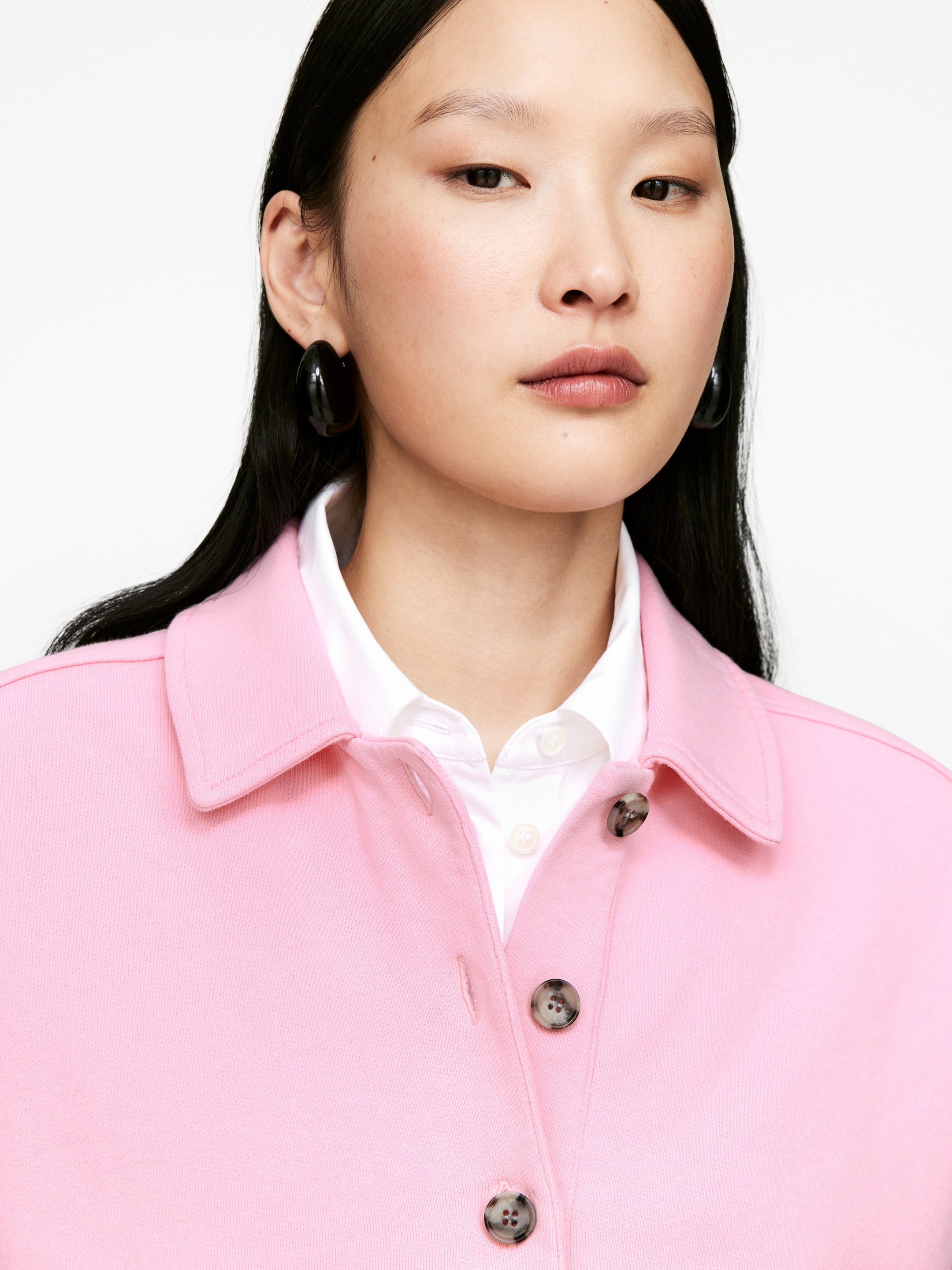 Ver imagen más grande: Sudadera tipo polo - Rosa - MUJER | H&M ES 3