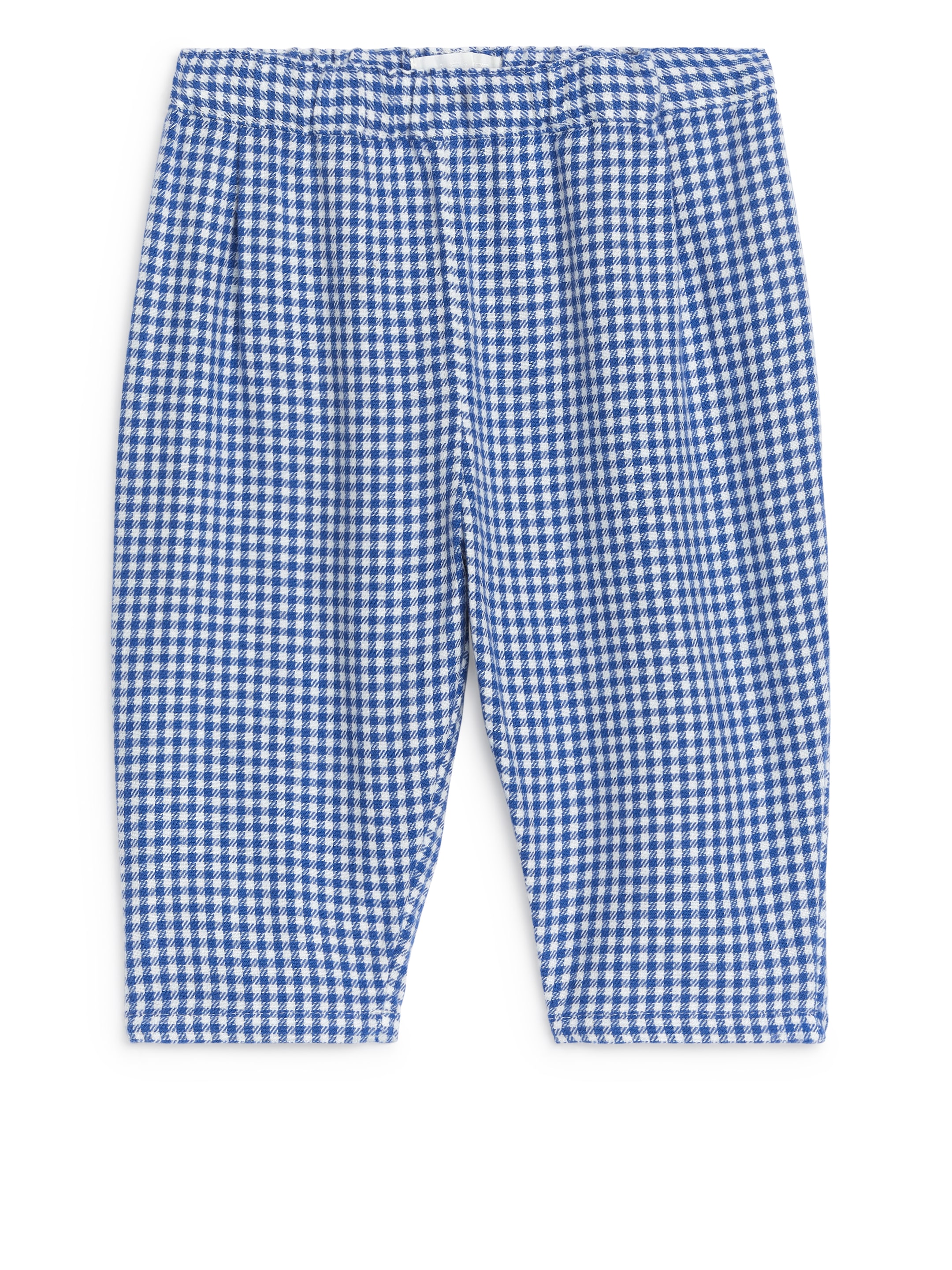 Visa större bild: Flanellbyxor i bomull - Vit/blå - BARN | H&M SE 1