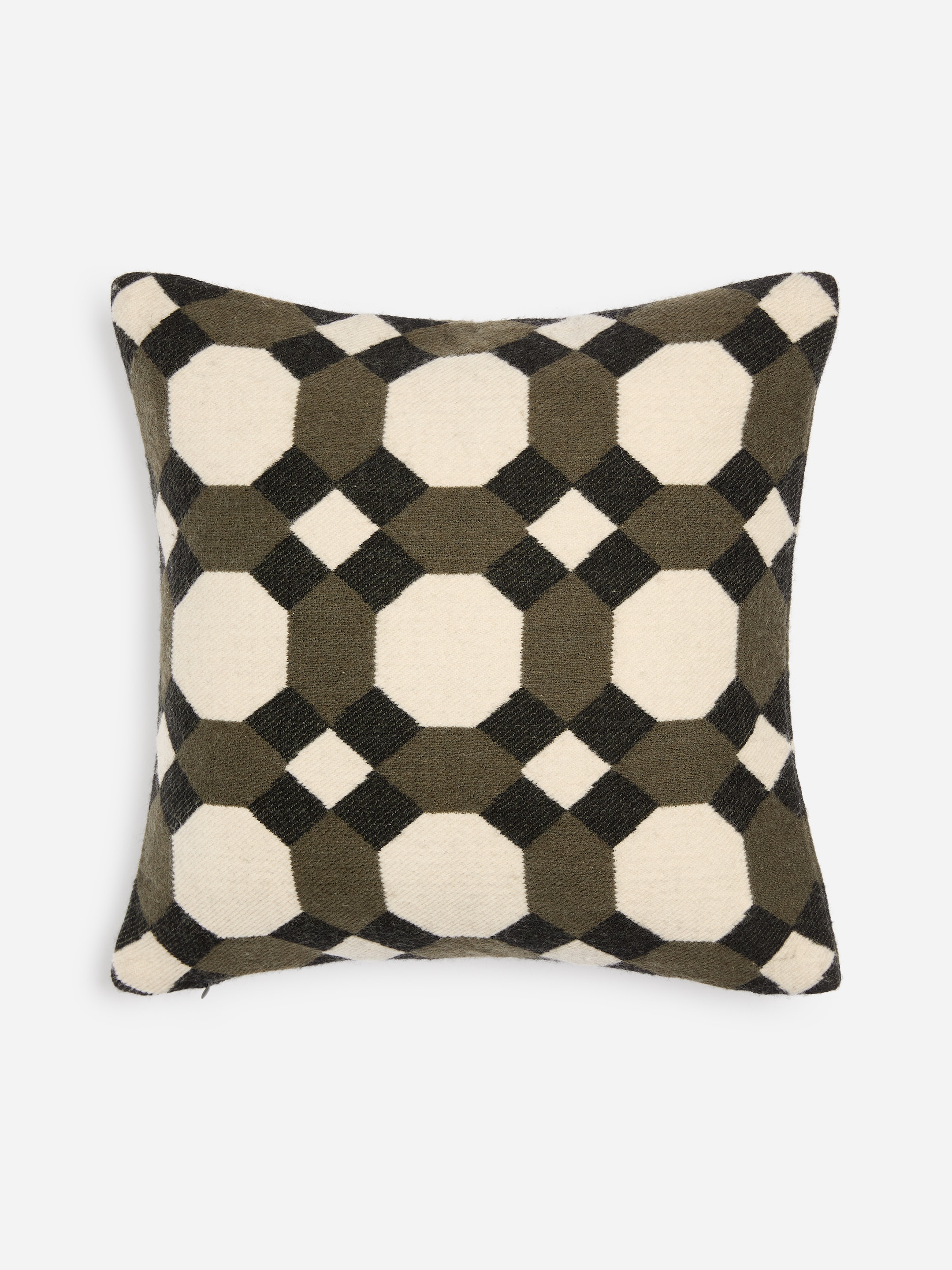 Kuddfodral i ull, 50x50 cm-Green-20506