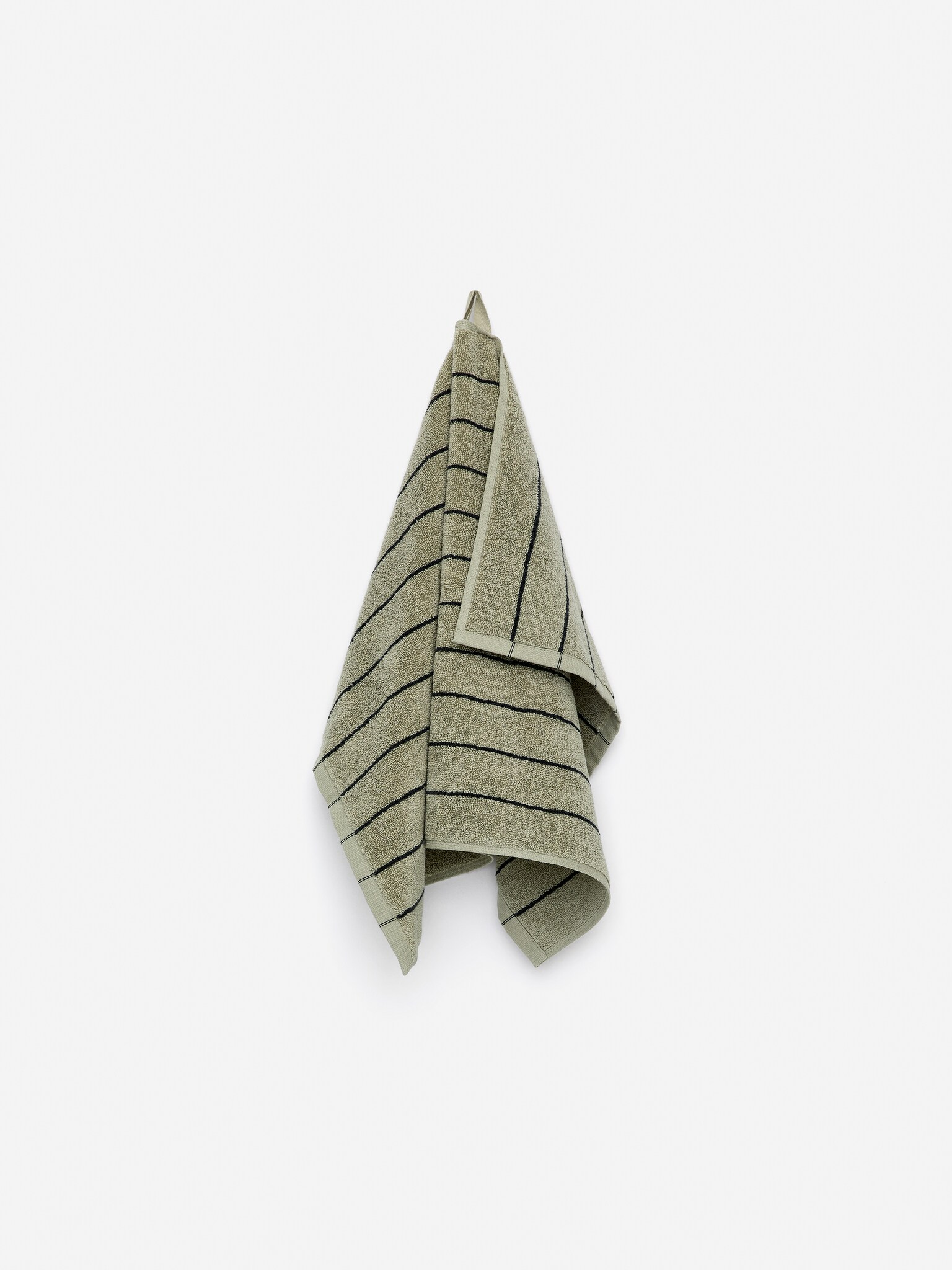 Hand Towel 50 x 70 cm - Sage/Black/Off White/Black
