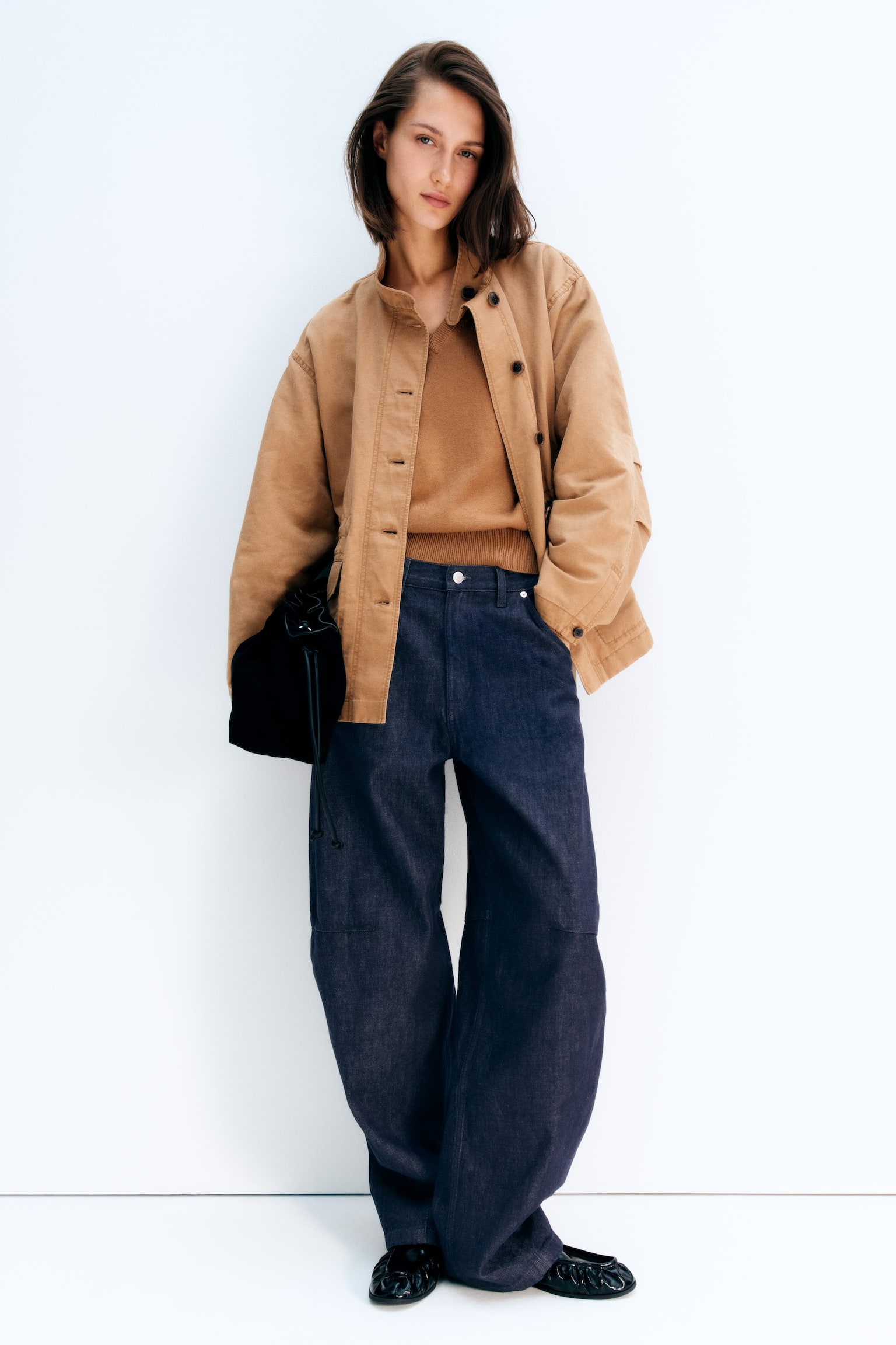 Afslappet overshirt - Brun - 3