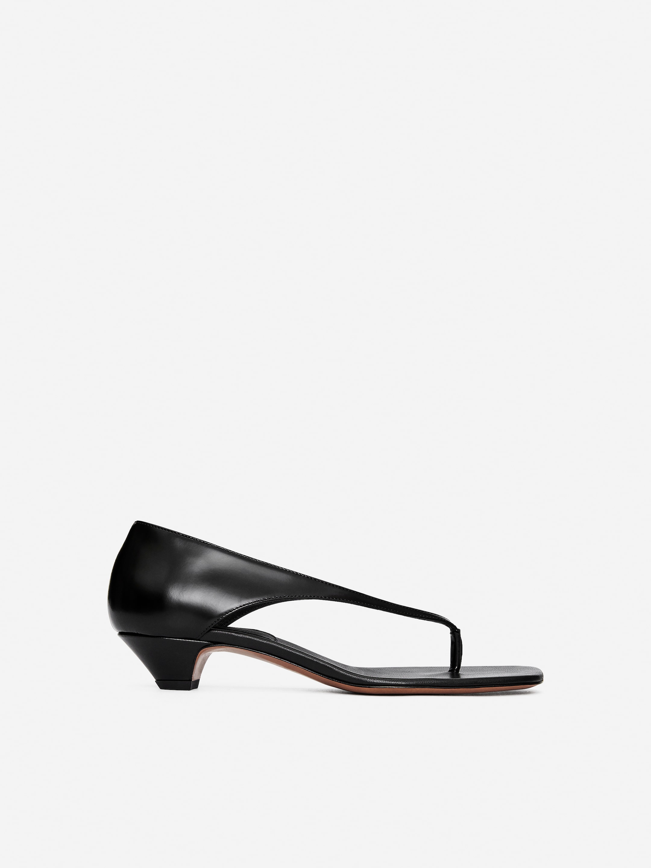 View larger image: Leather Thong Sandals - Black - Ladies | H&M GB 3