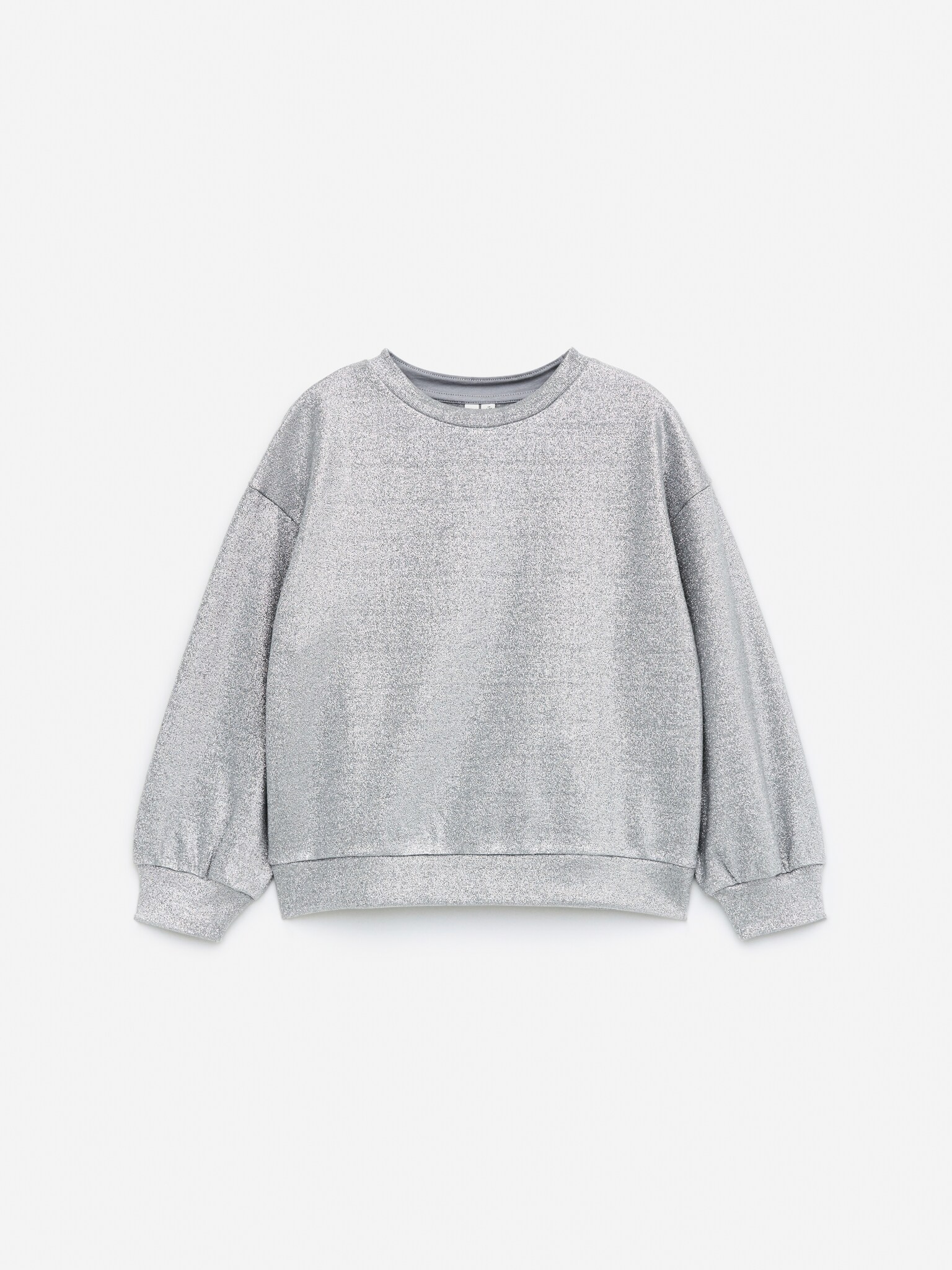 Glitter Sweatshirt - Grey/Metallic