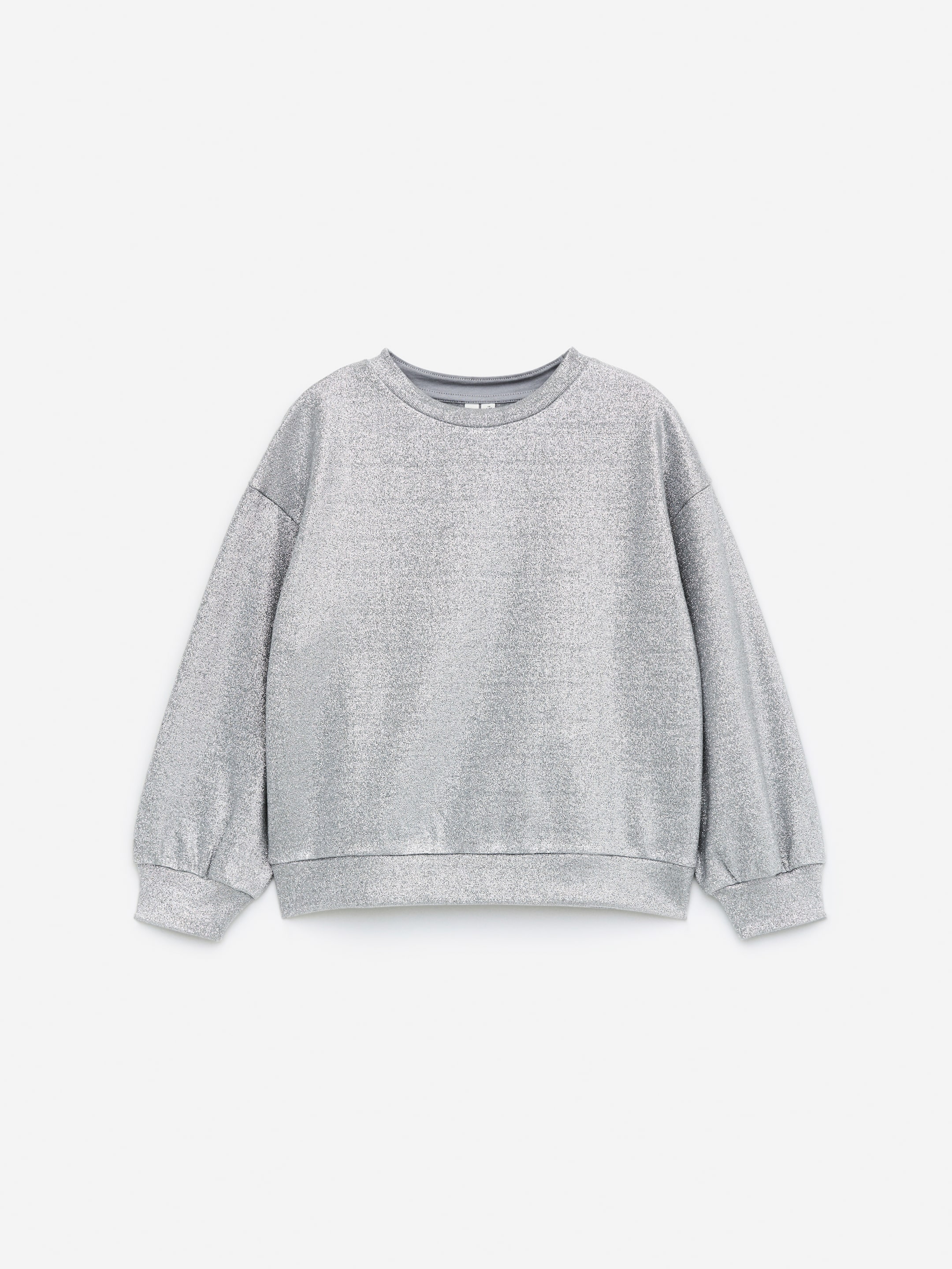 Vis større bilde: Glitter-collegegenser - Grå/metallisk - BARN | H&M NO 1