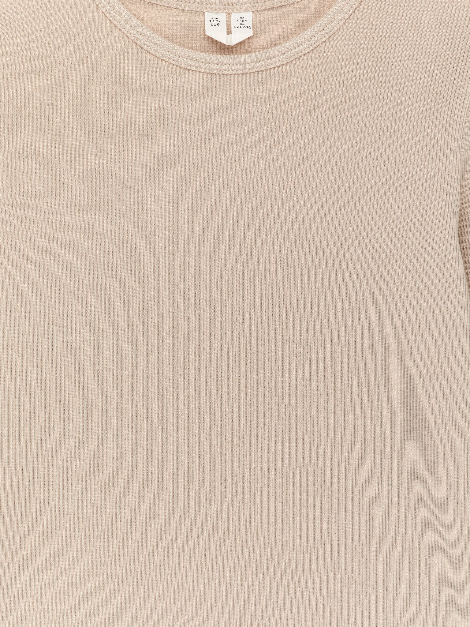 Haut côtelé - Beige/Mauve - 2
