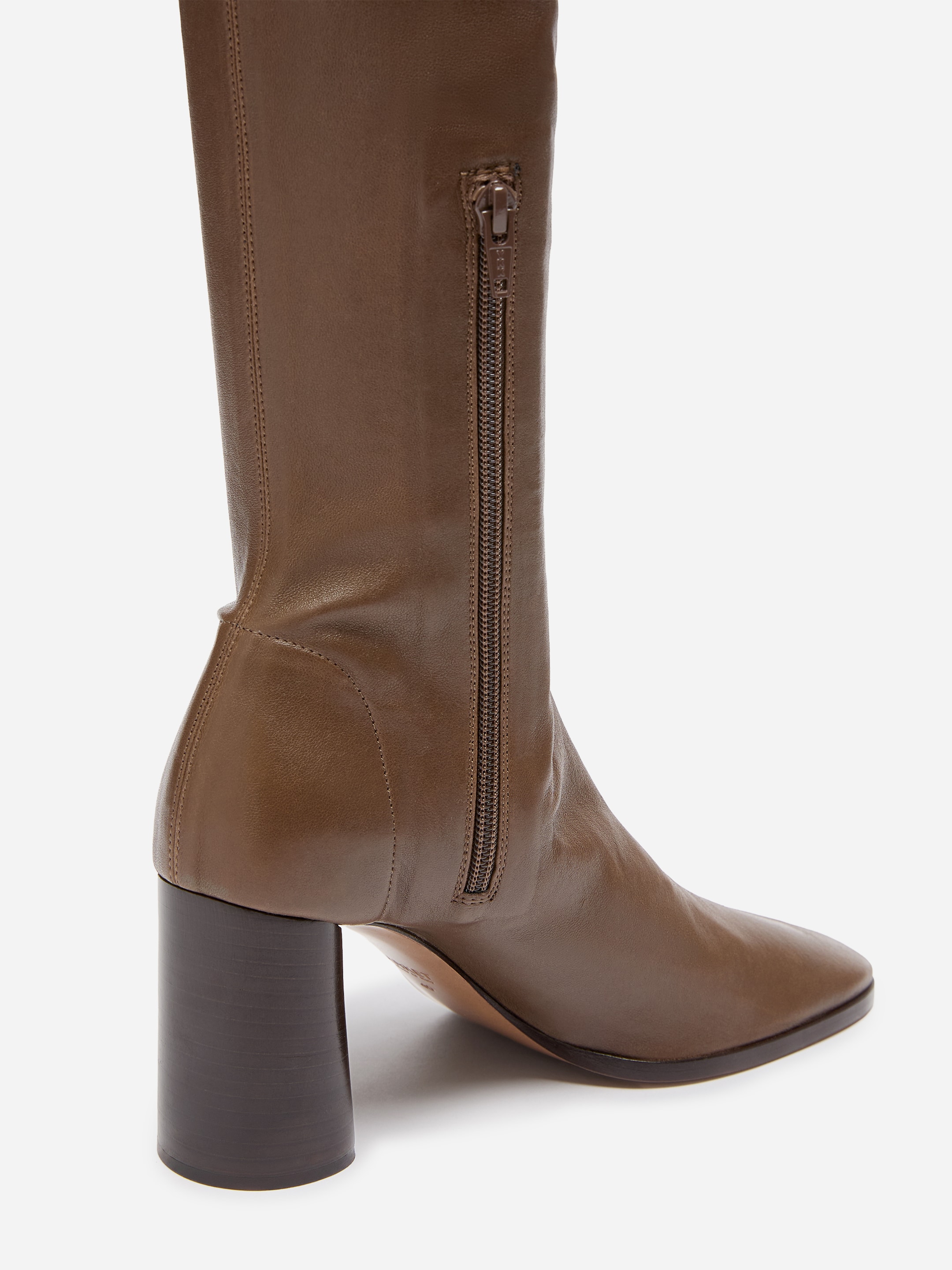 Botas de piel elástica por encima de la rodilla - Marrón - women - StillMedia/DescriptiveDetail - 3