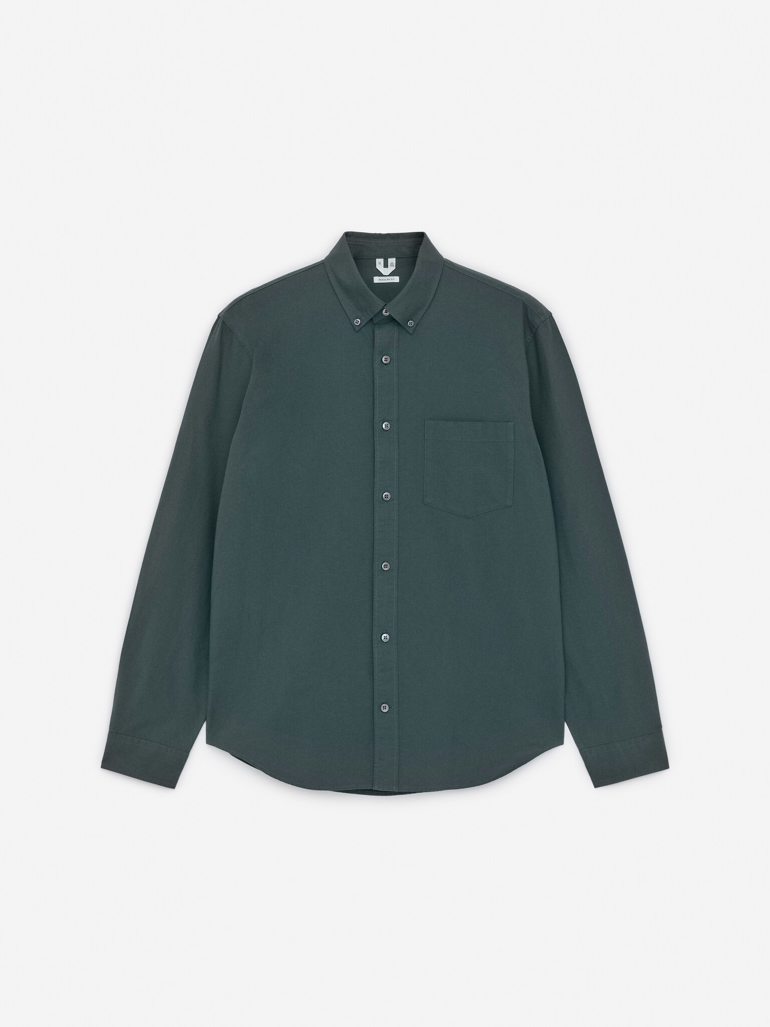 Chemise Oxford - Vert foncé/Gris/Blanc/Bleu ciel/Gris clair/Blanc/Bleu/rayé/Taupe foncé/Blanc cassé/vert/Bleu foncé - 1