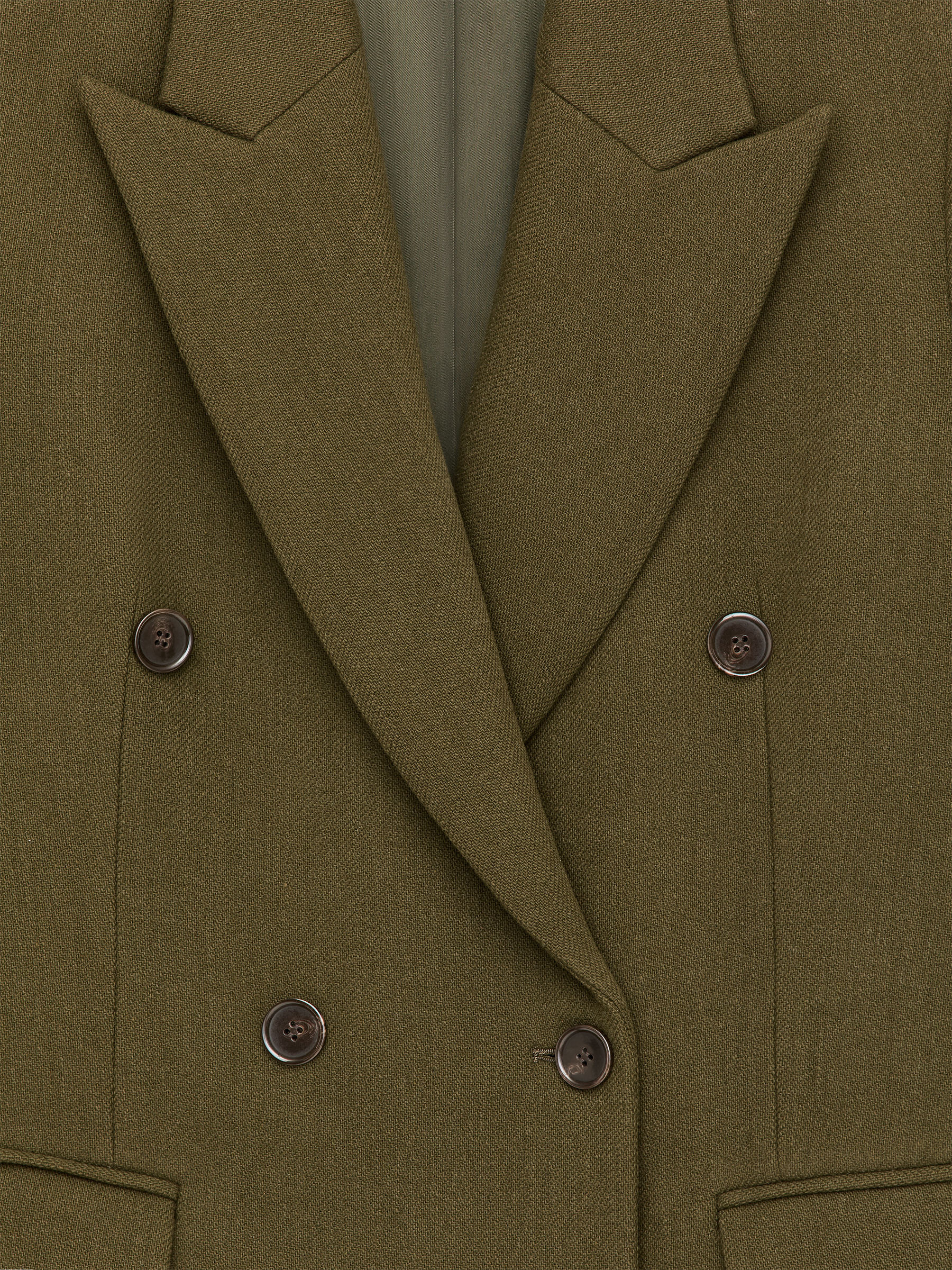 Eleganter Mantel aus Wollmischung - Dunkelgrün - Regular Fit - Damen - StillMedia/DescriptiveDetail - 5