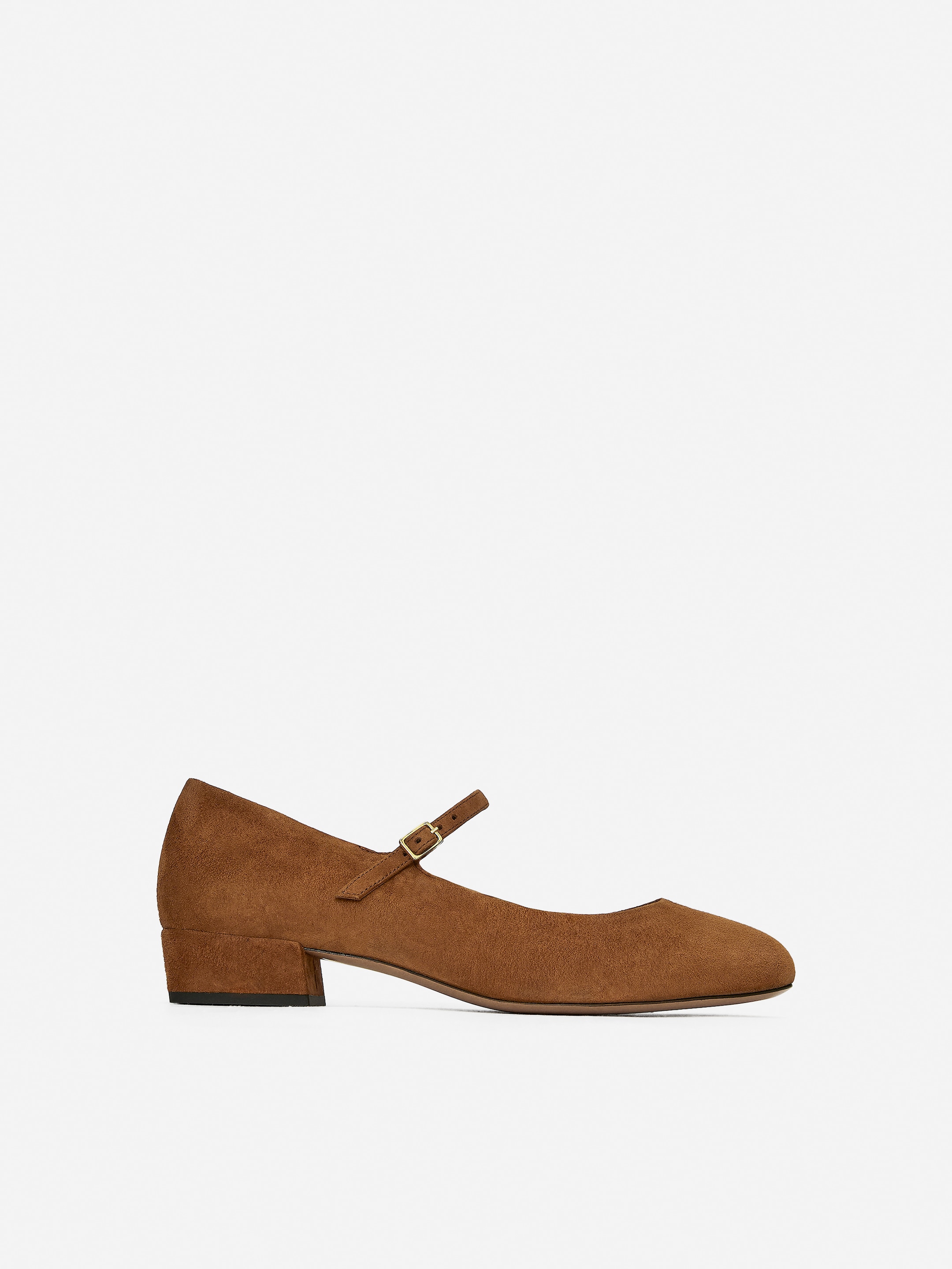 Mary Jane Suede Pumps - Brown - Women - StillMedia/DescriptiveStillLife - 5