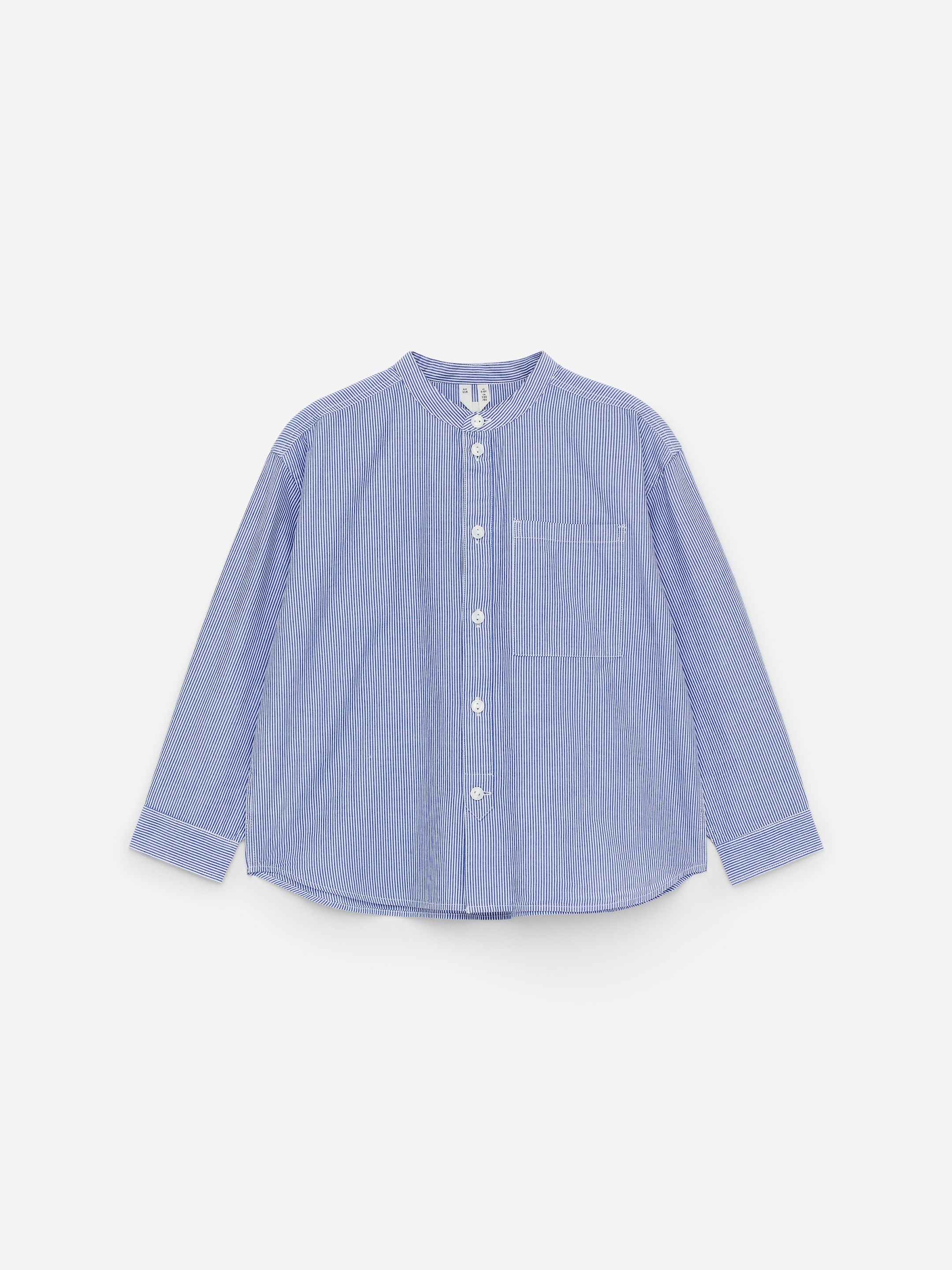 Grandad-Hemd - Weiß/Blau - Loose Fit - Kinder - StillMedia/DescriptiveStillLife - 2