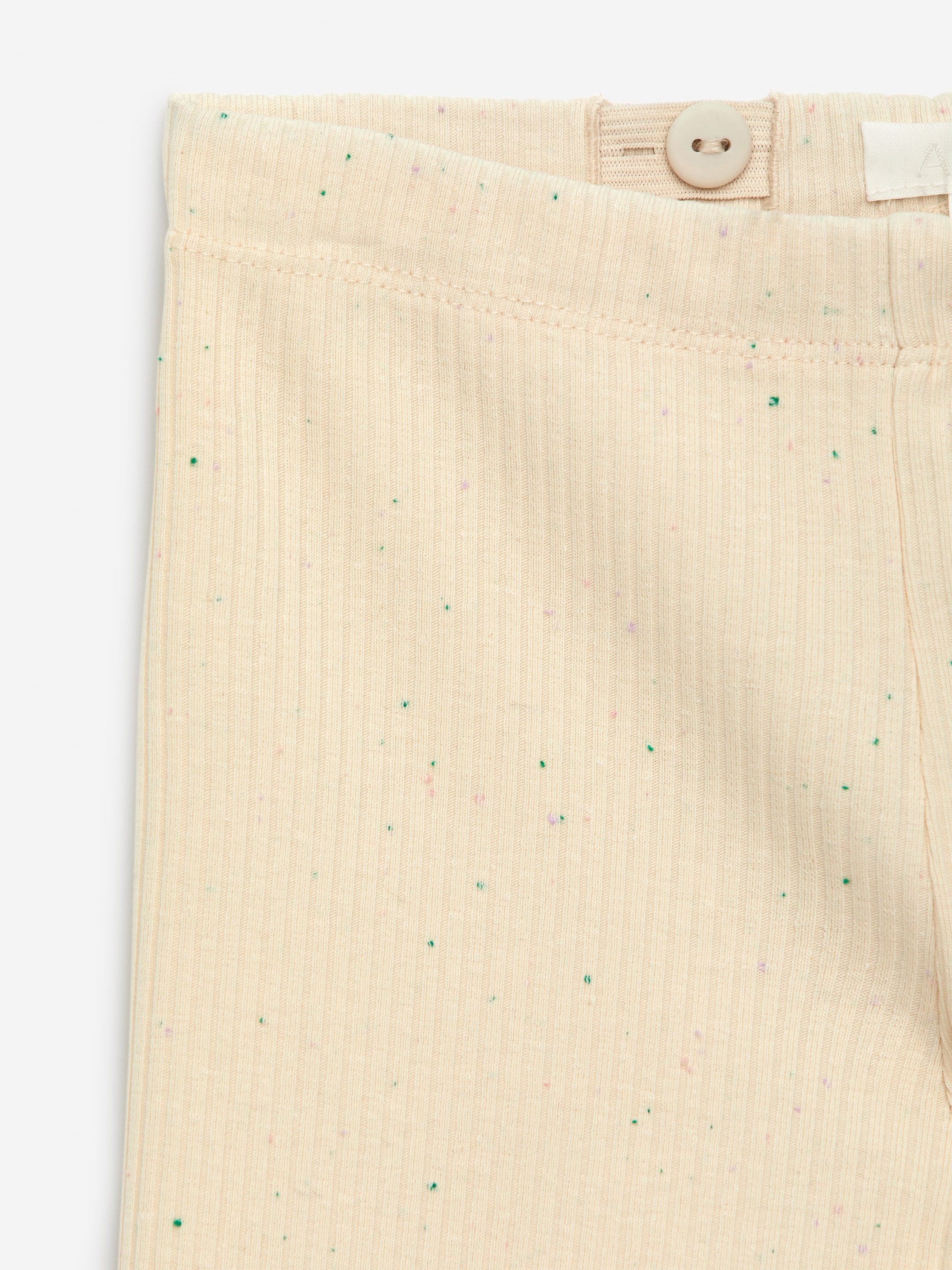 Ribbstickade leggings - Off-white - Regular fit - Children - StillMedia/DescriptiveDetail - 1