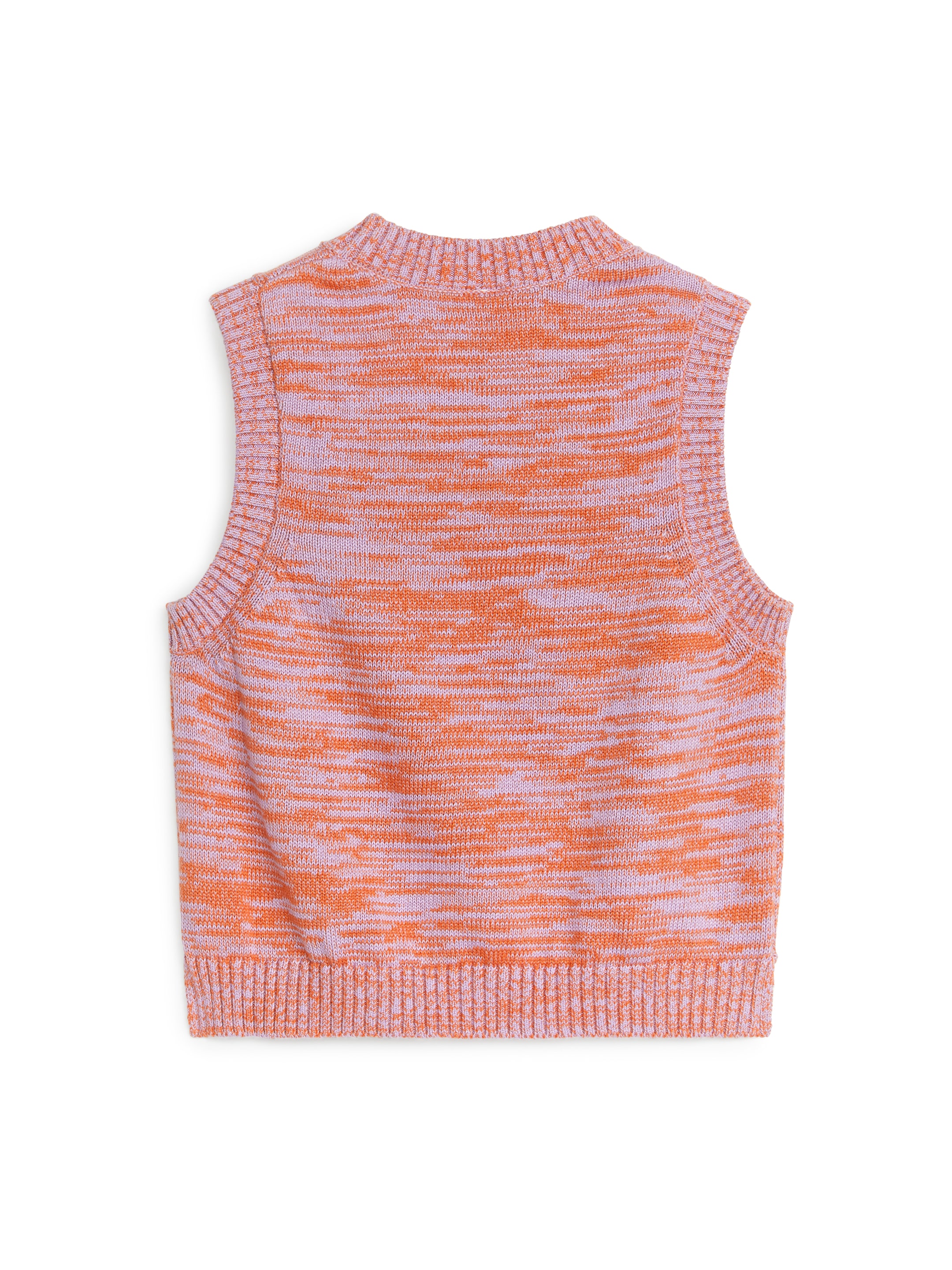 Flerfärgad stickad slipover - Lila/orange - Regular fit - Children - StillMedia/DescriptiveStillLife - 2