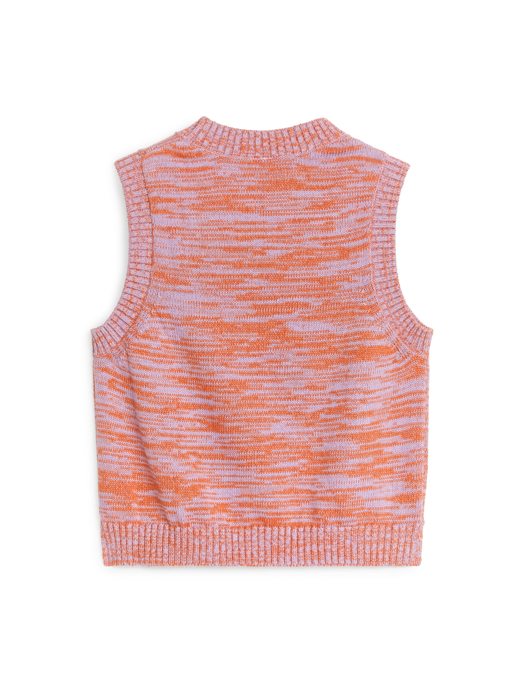 Multi-Colour Knitted Vest - Lilac/Orange - Regular fit - Children - StillMedia/DescriptiveStillLife - 2