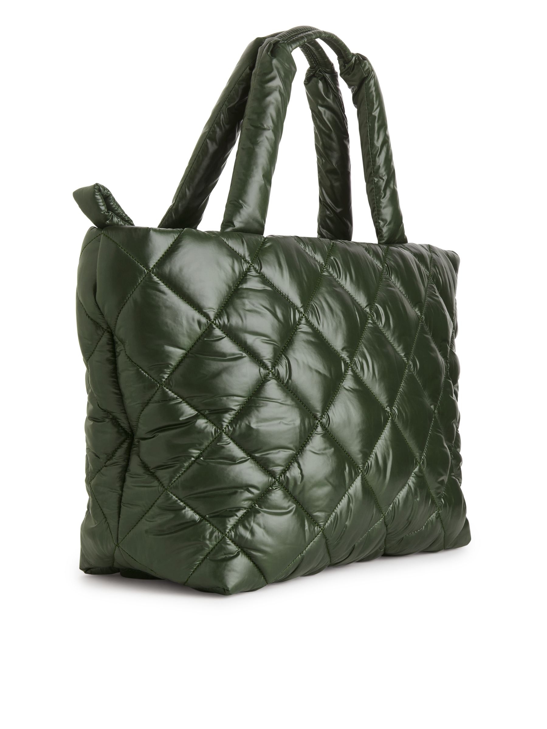 Quilted Tote - Dark Green - Women - StillMedia/DescriptiveStillLife - 2