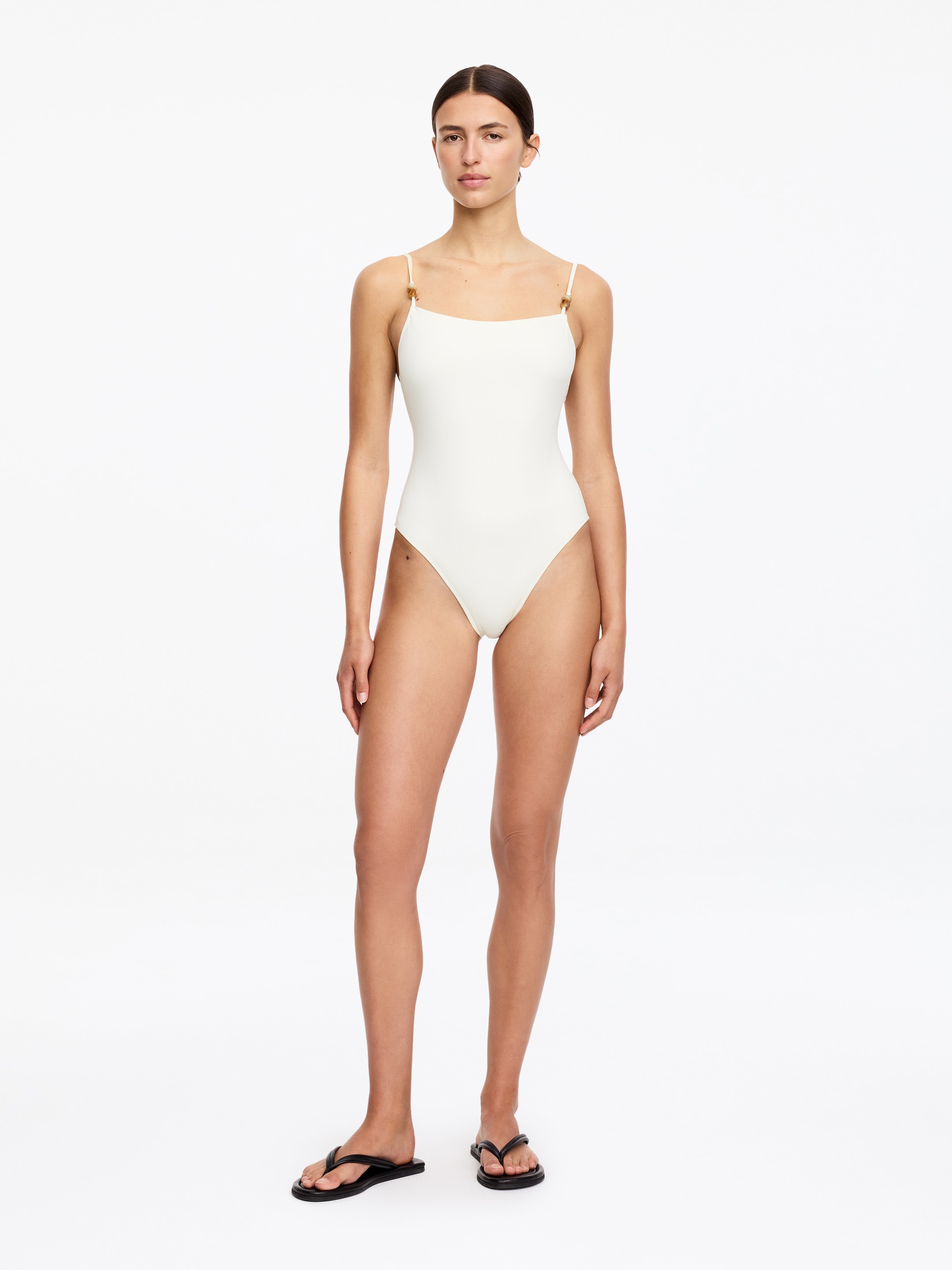 Beaded Swimsuit-#DCD6C7-19384
